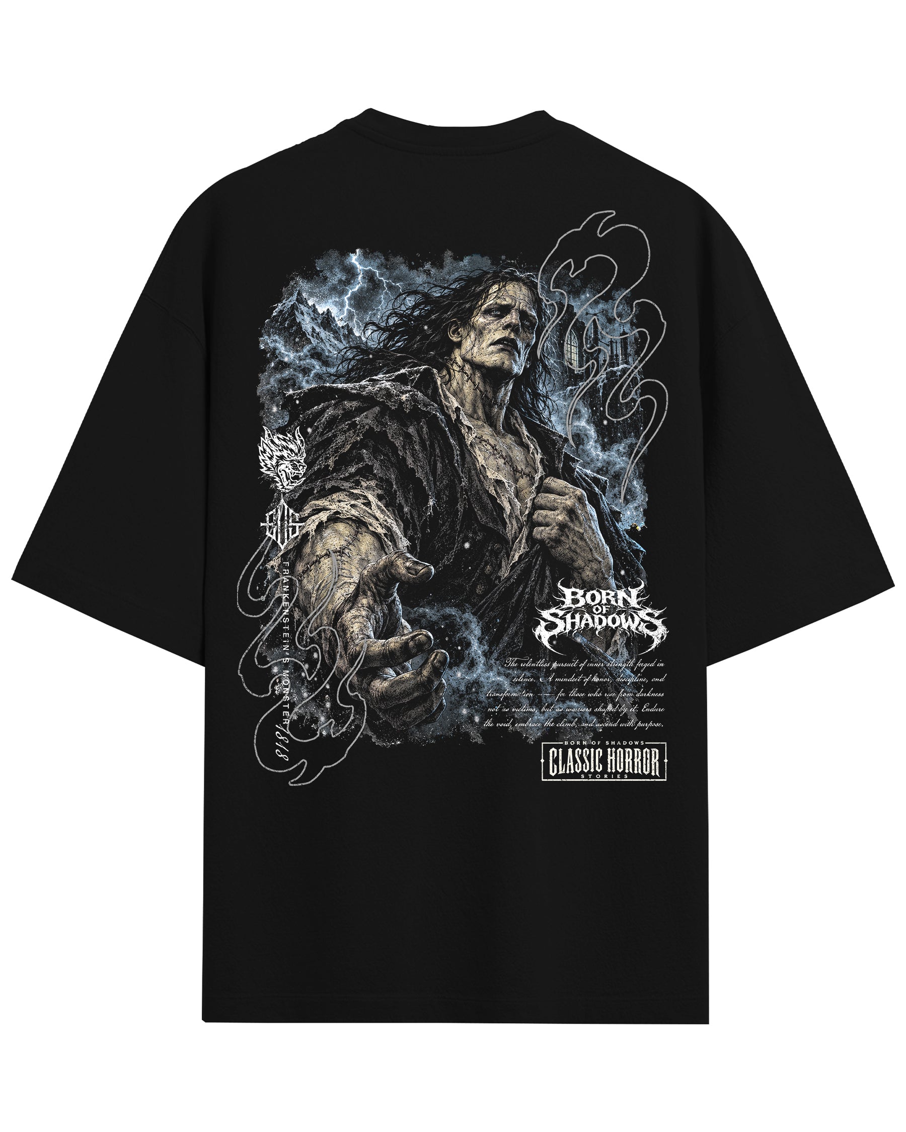 'Halloween: Frankenstein’s Monster 1818' Back T-Shirt