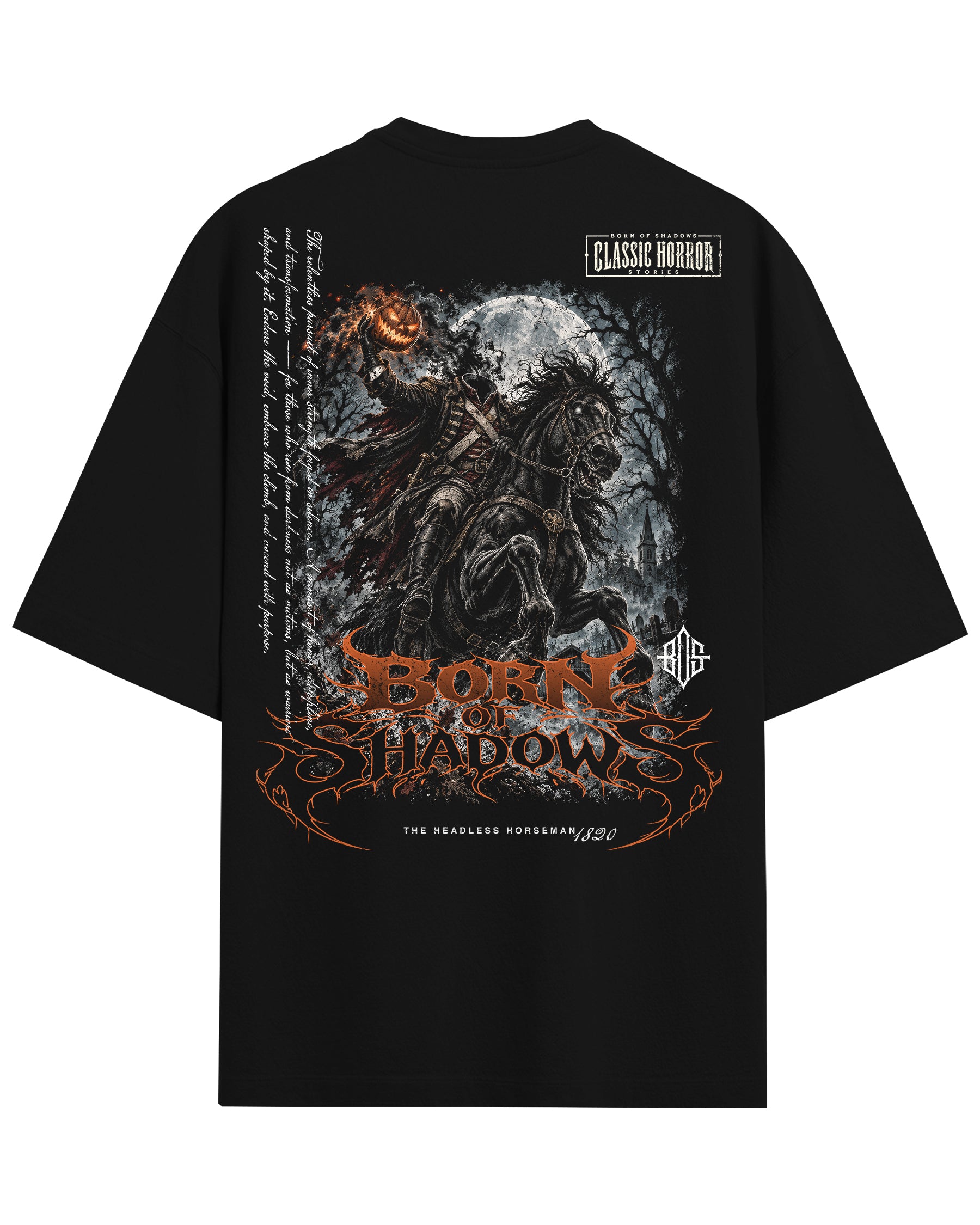 'Halloween: The Headless Horseman 1820' Back T-Shirt