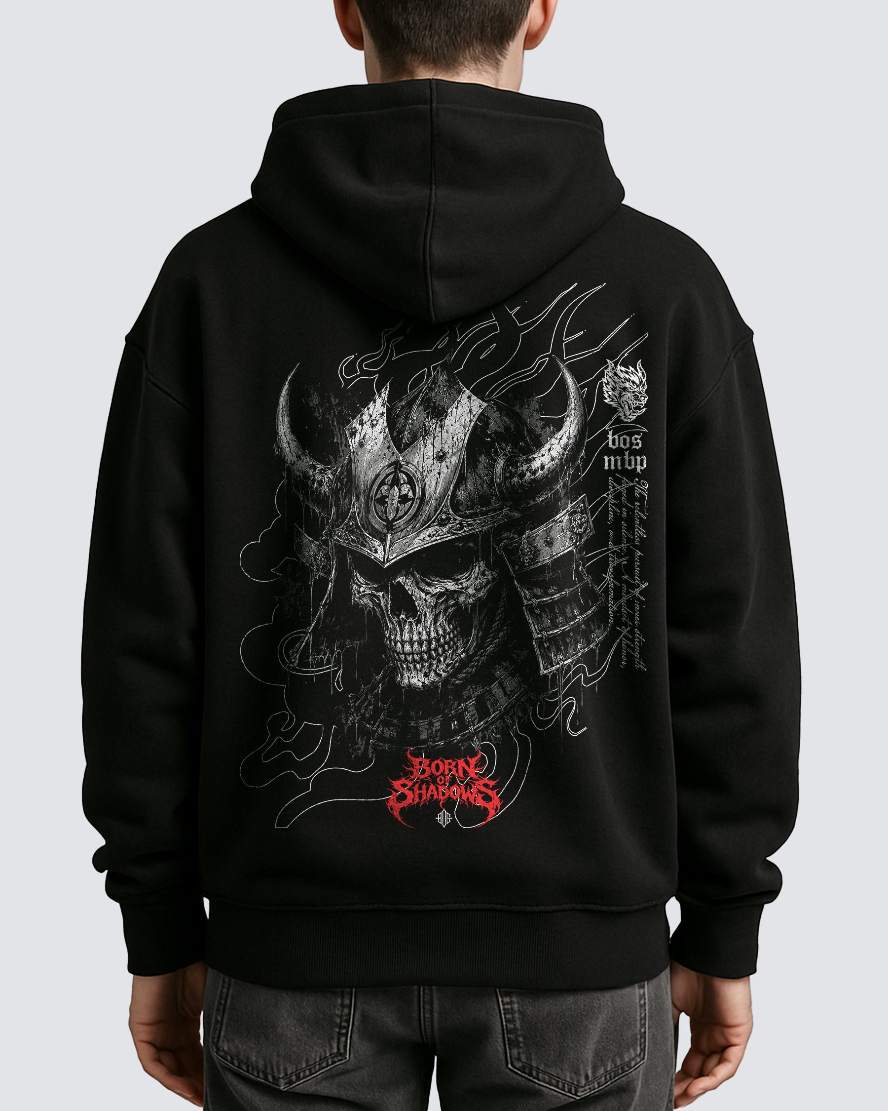 'Japanese: Hollow Samurai' Oversized Hoodie