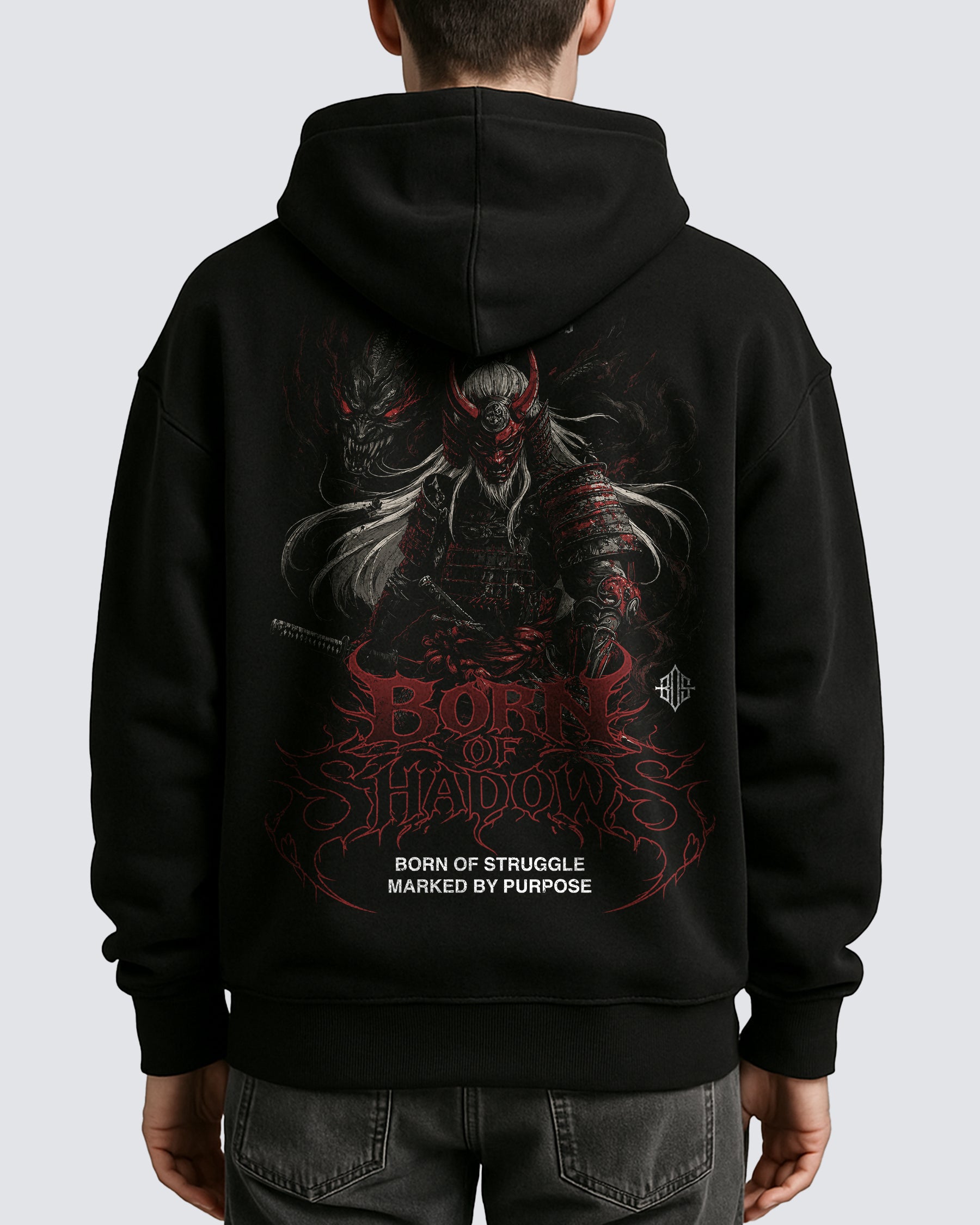 'Japanese: The Dark Ascendant' Oversized Hoodie