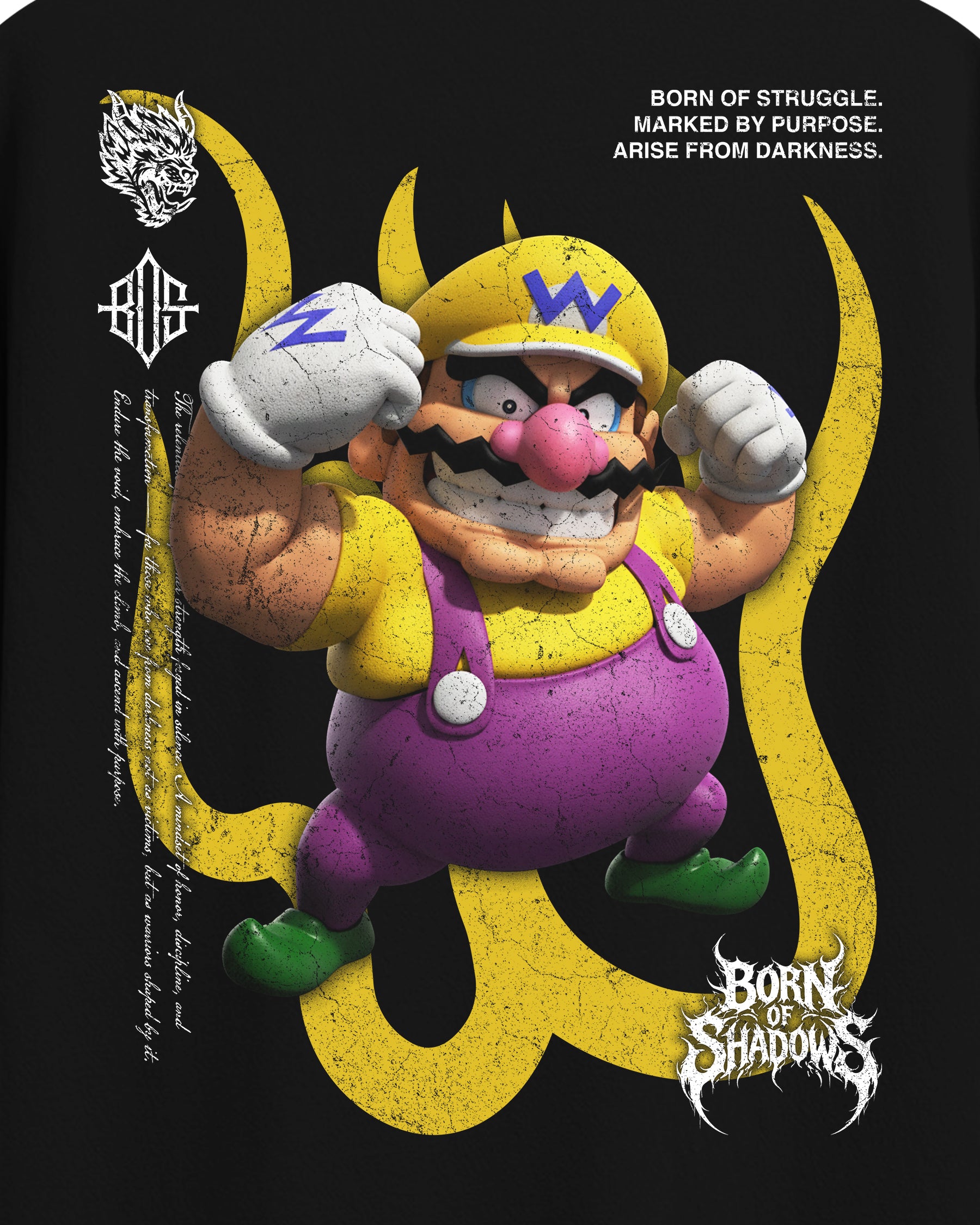 [Limited Edition] 'Mario Bros: Wario' Back T-Shirt