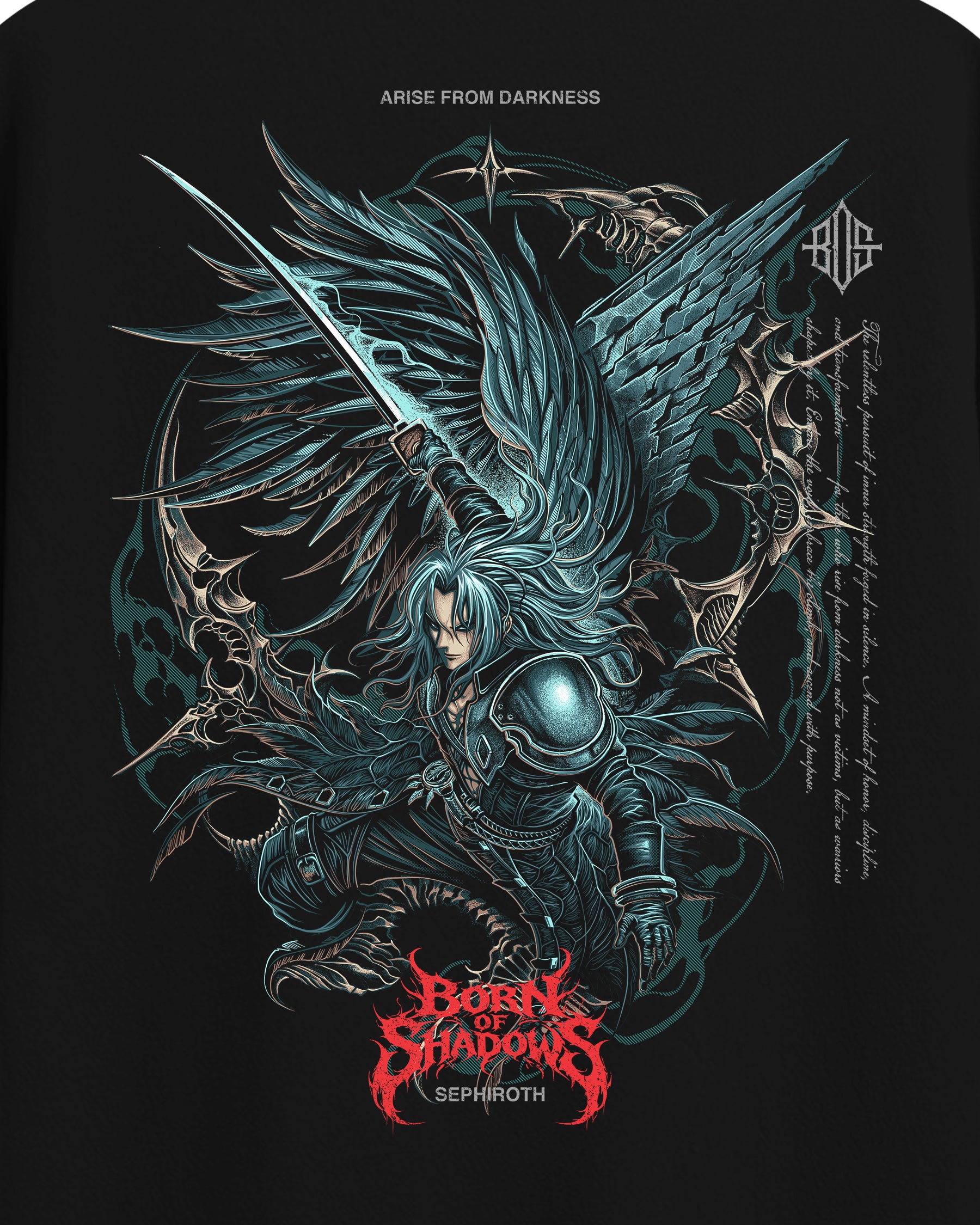 [Limited Edition] 'Final Fantasy: Sephiroth' Back T-Shirt