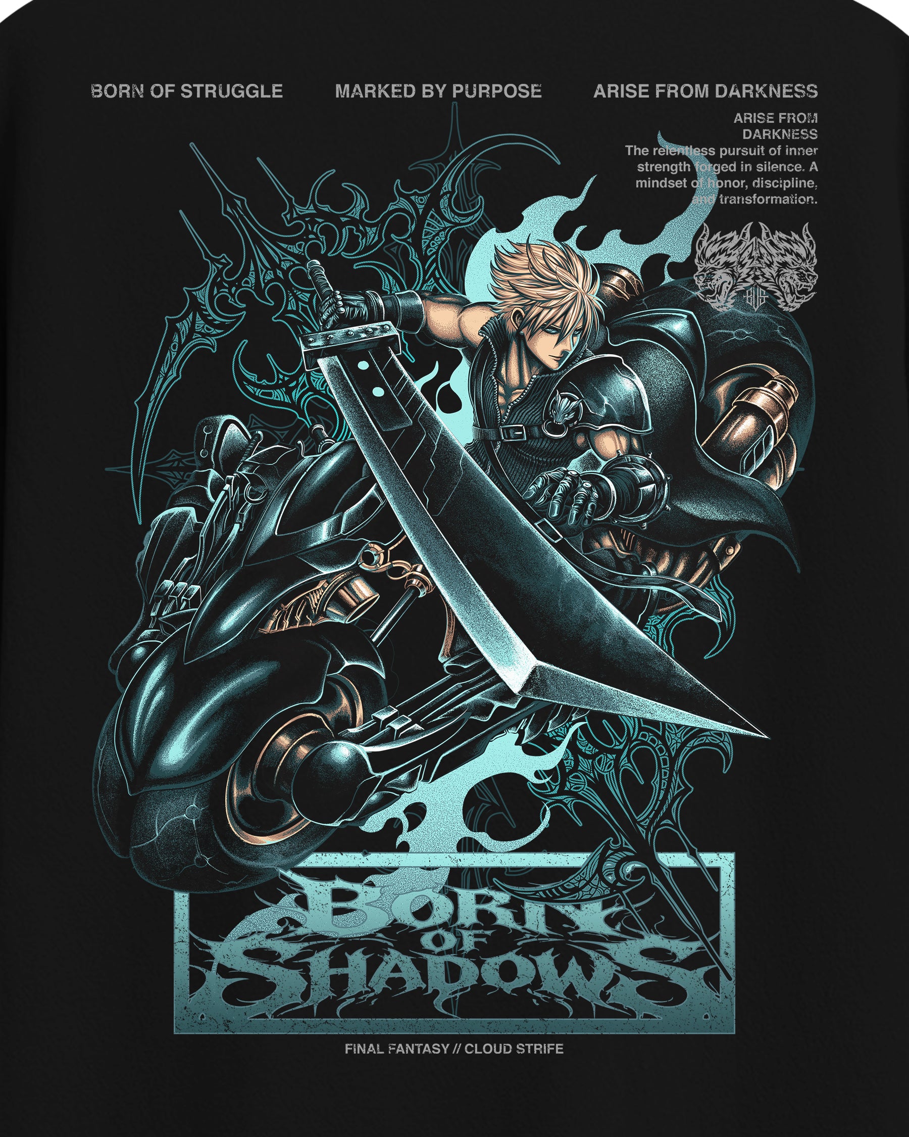[Limited Edition] 'Final Fantasy: Cloud Strife' Back T-Shirt