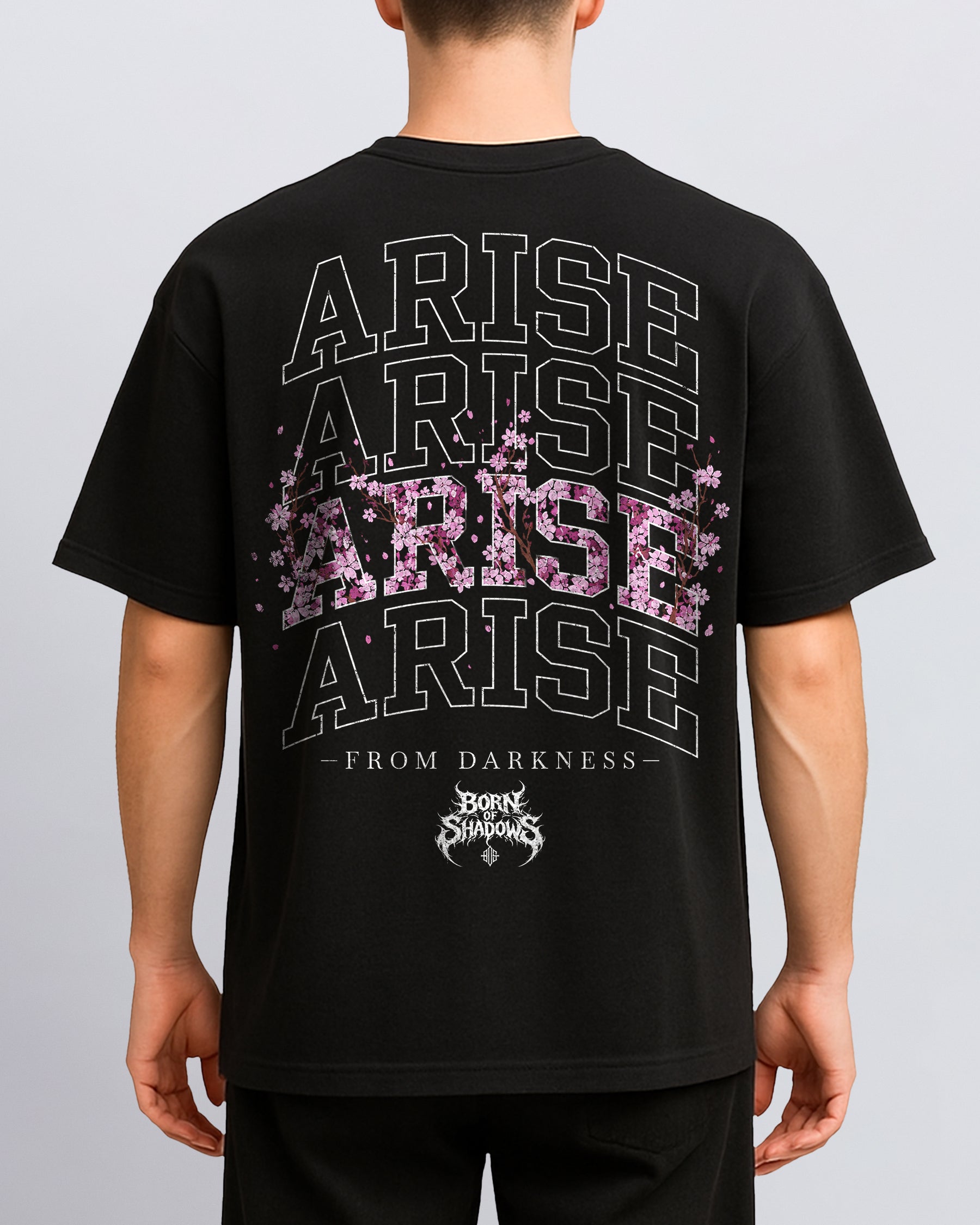 'Japanese: Sakura Ascendant' Back T-Shirt