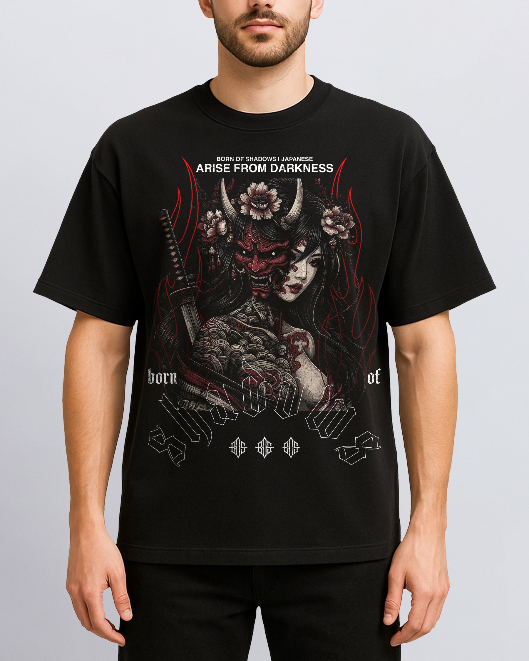 'Japanese: Scarlet Hannya' Front T-Shirt