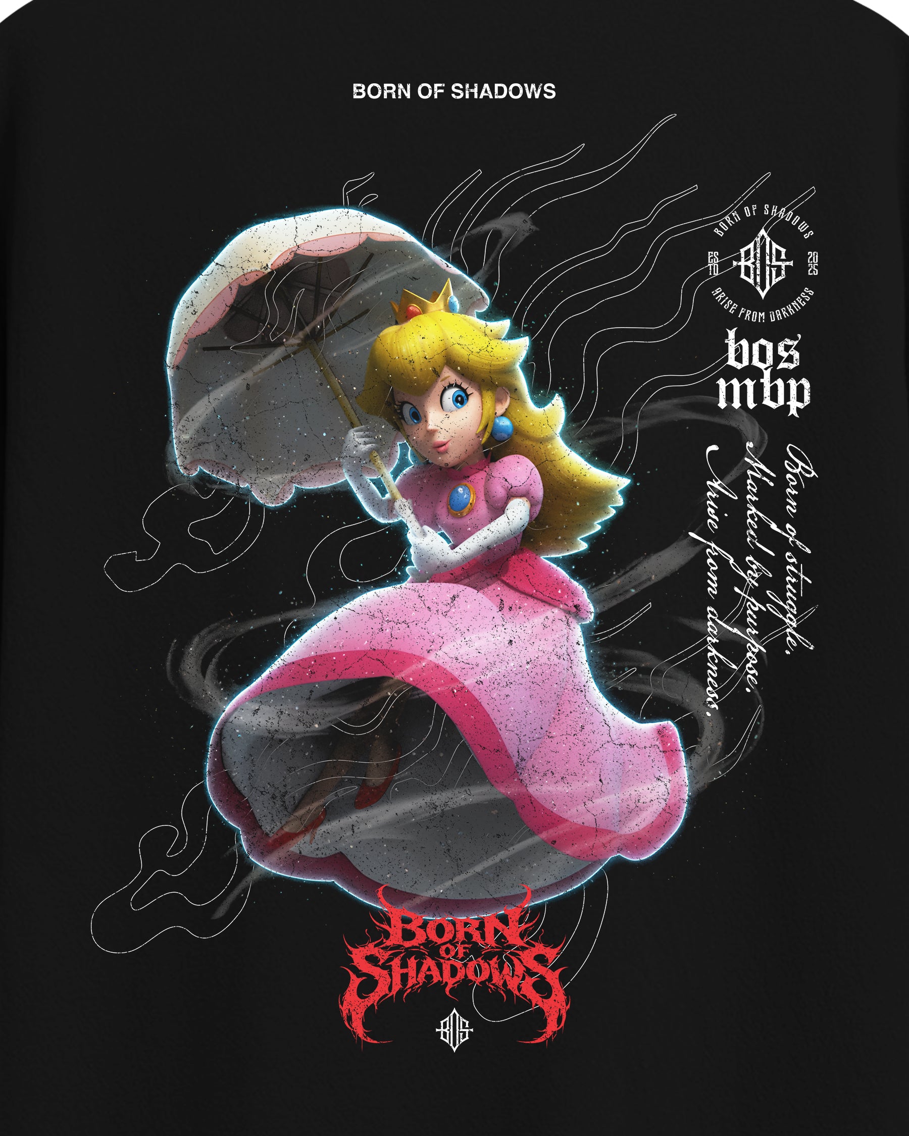 [Limited Edition] 'Mario Bros: Peach' Back T-Shirt