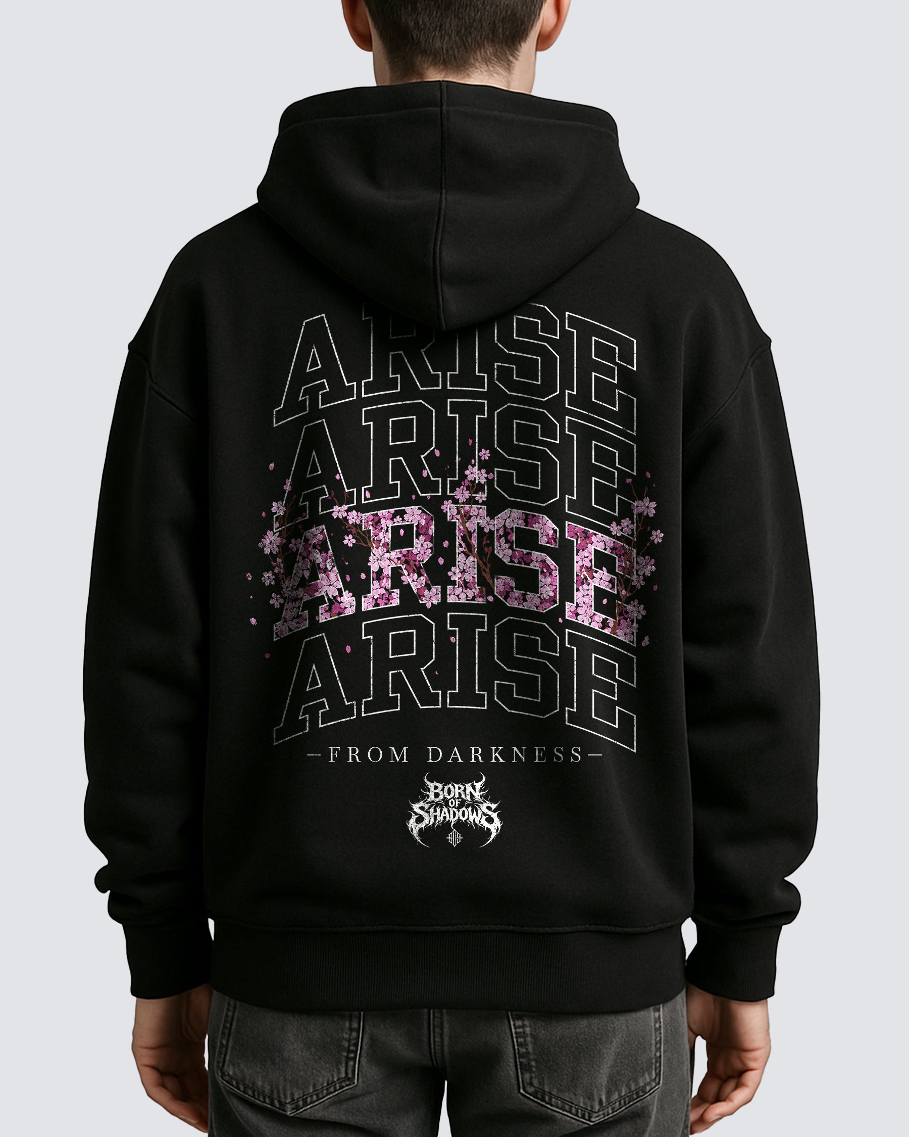 'Japanese: Sakura Ascendant' Oversized Hoodie