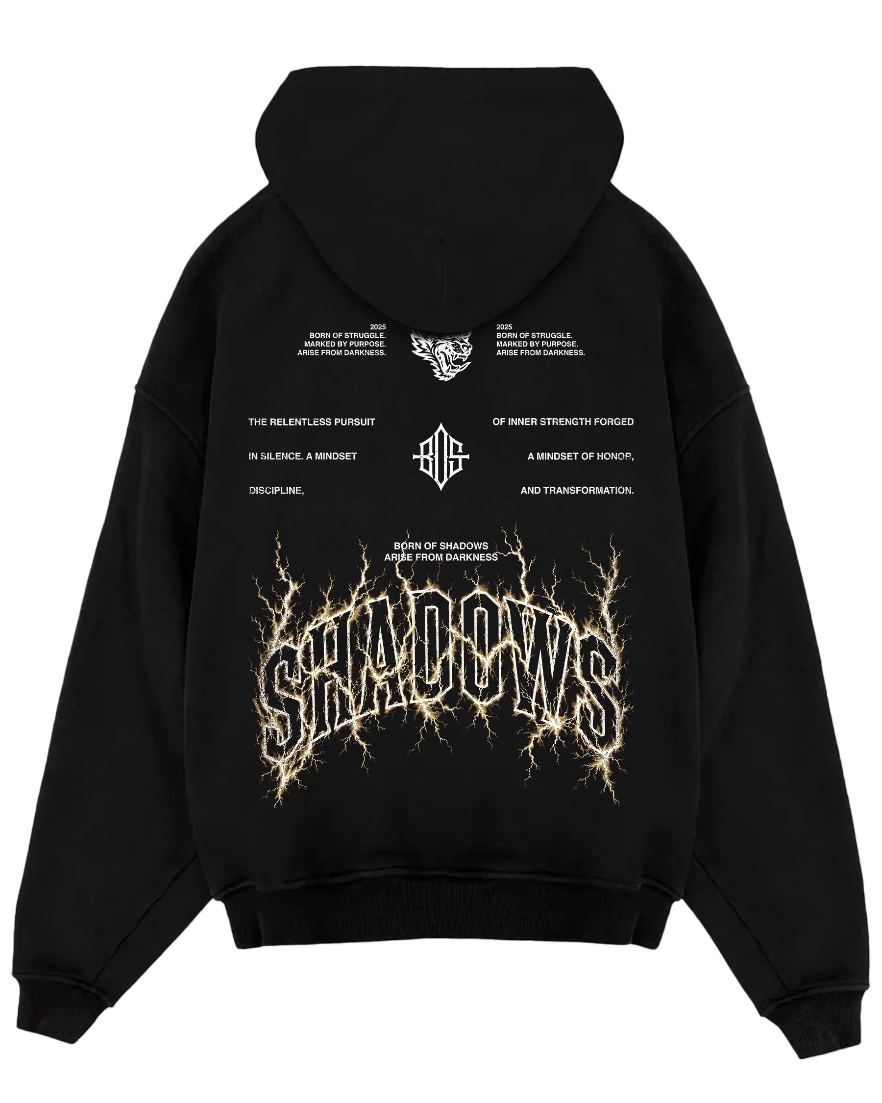 'Electric Shadow' Oversized Hoodie