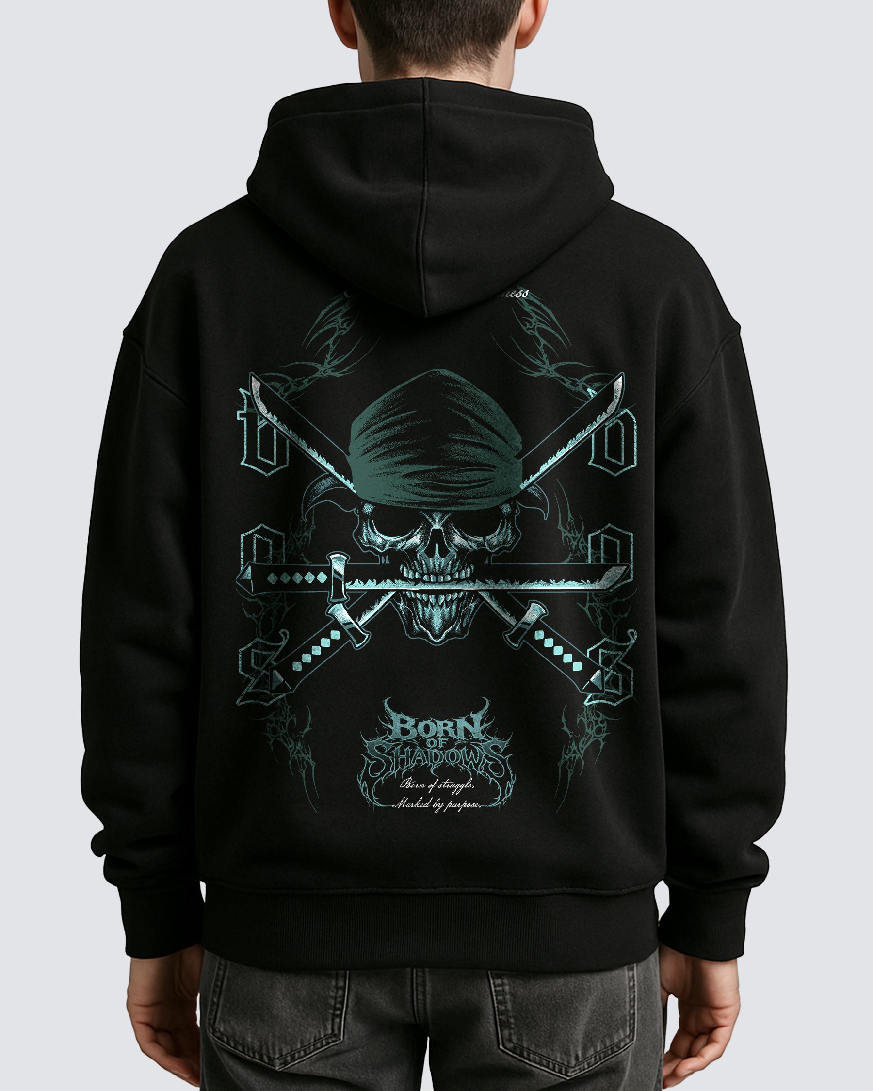 [Limited Edition] 'One Piece: Zoro's Skull' Oversized Hoodie