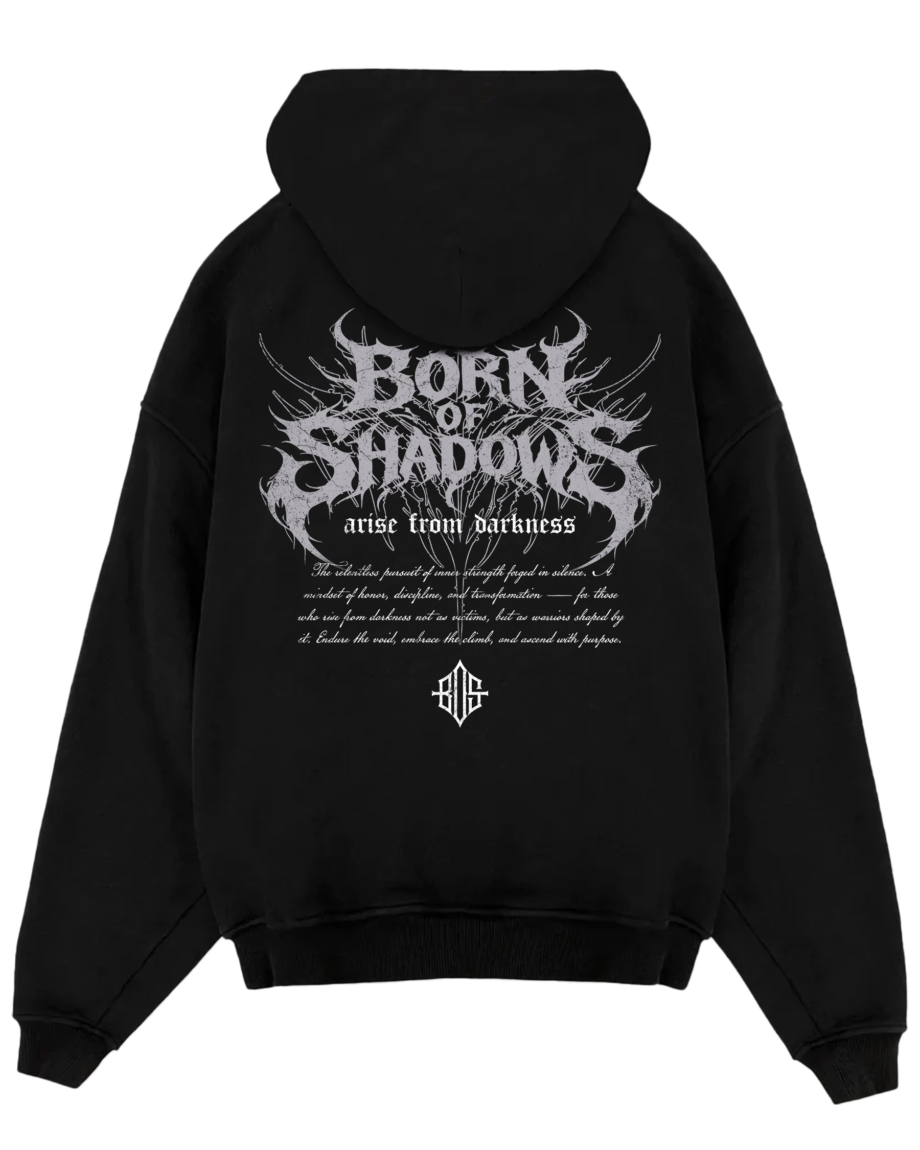'Ascend Through Darkness' Oversized Hoodie