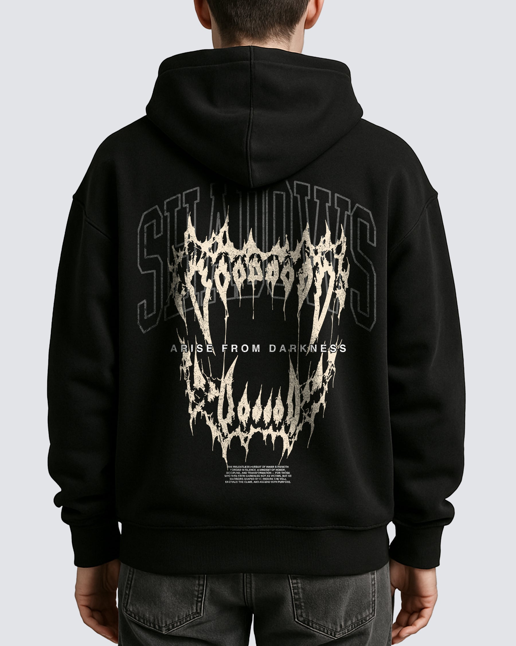 'Shadow Fangs' Oversized Hoodie