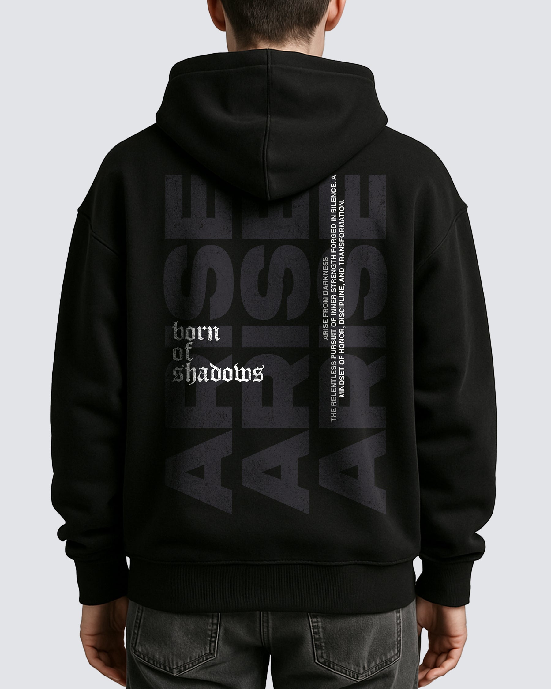 'Forged in Silence' Oversized Hoodie