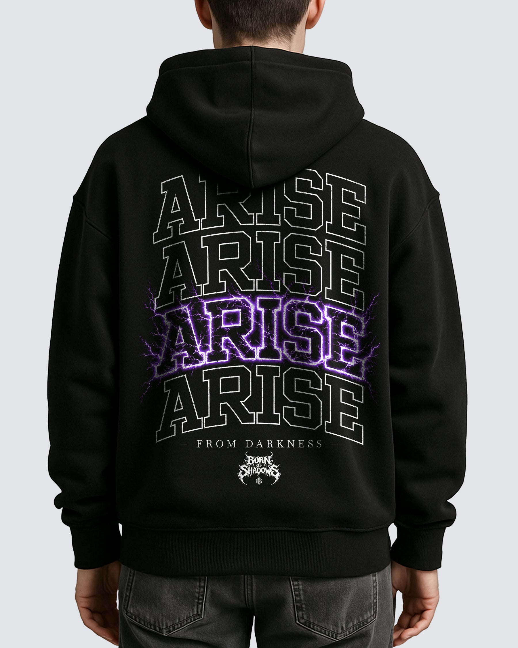 'Born of Thunders' Oversized Hoodie