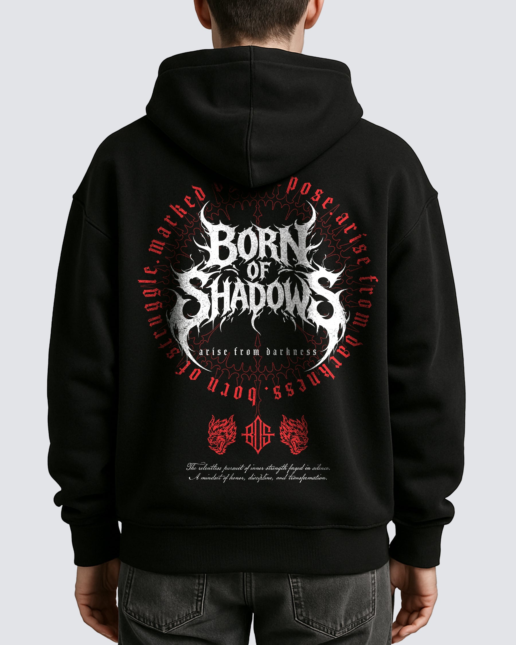 'The Dark We Carry' Oversized Hoodie