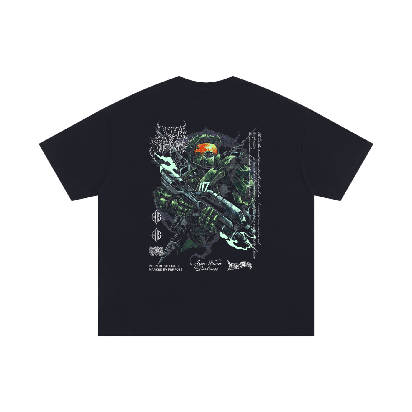 halo master chief back T-Shirt