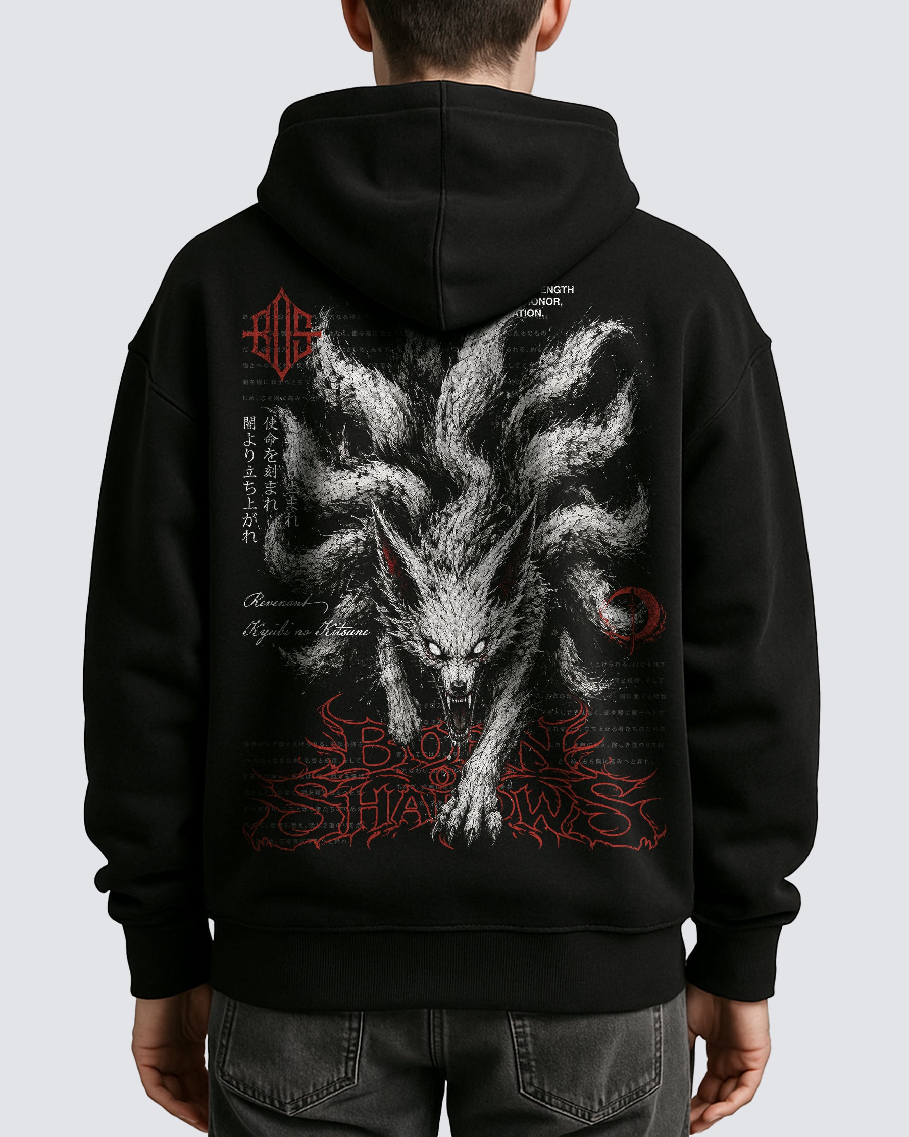 'Japanese: Revenant Kyūbi no Kitsune' Oversized Hoodie