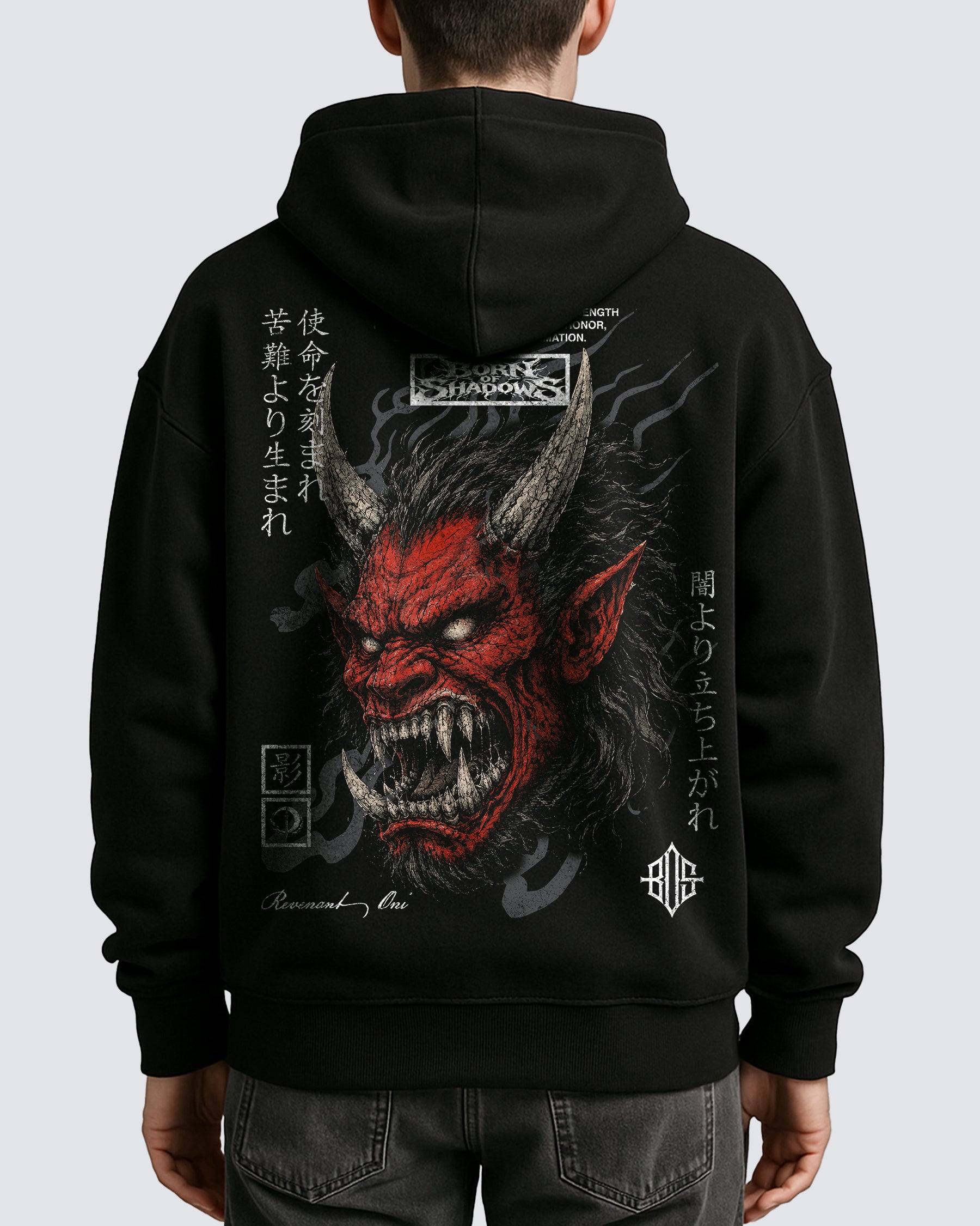 'Japanese: Revenant Oni' Oversized Hoodie