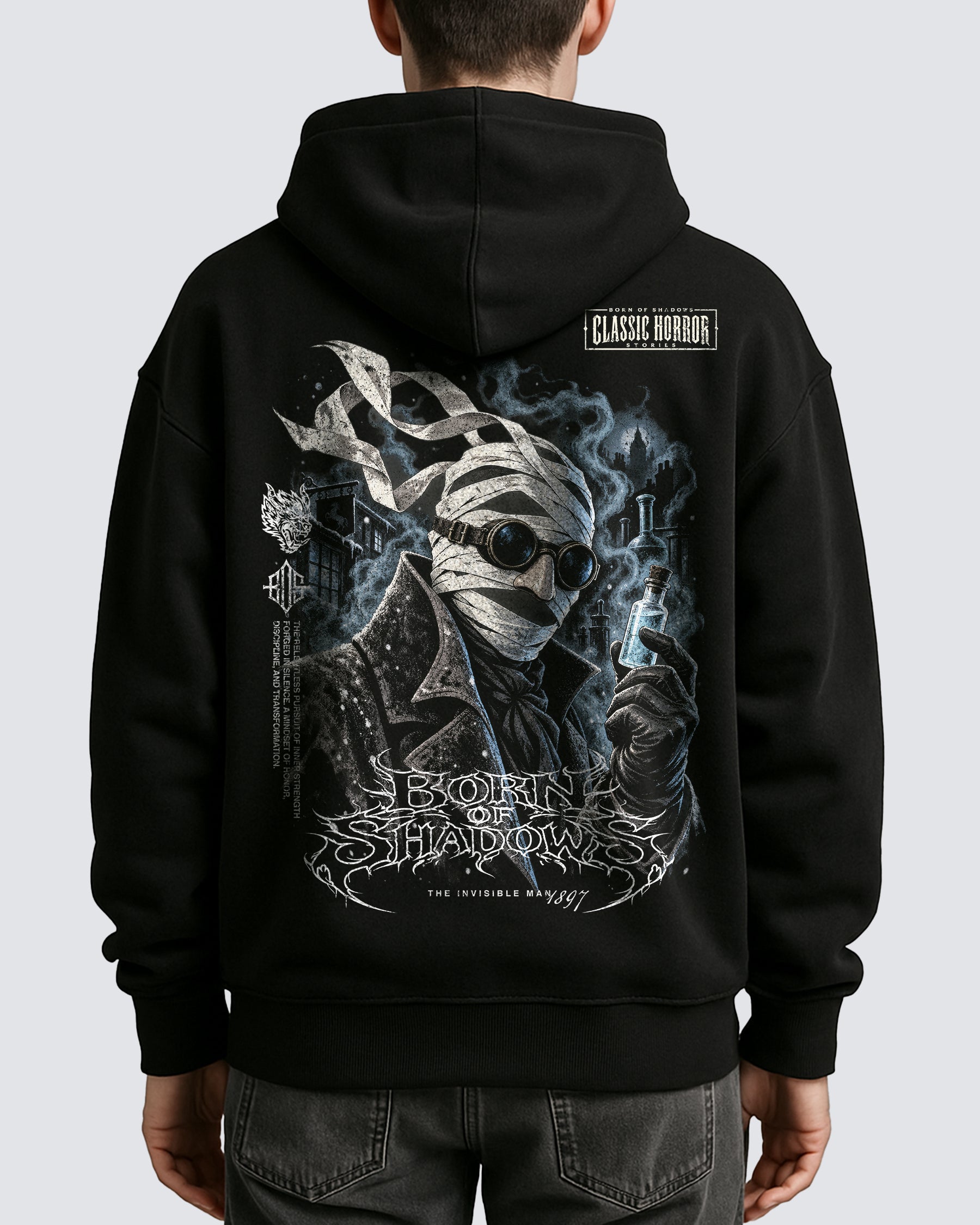 'Halloween: The Invisible Man 1897' Oversized Hoodie