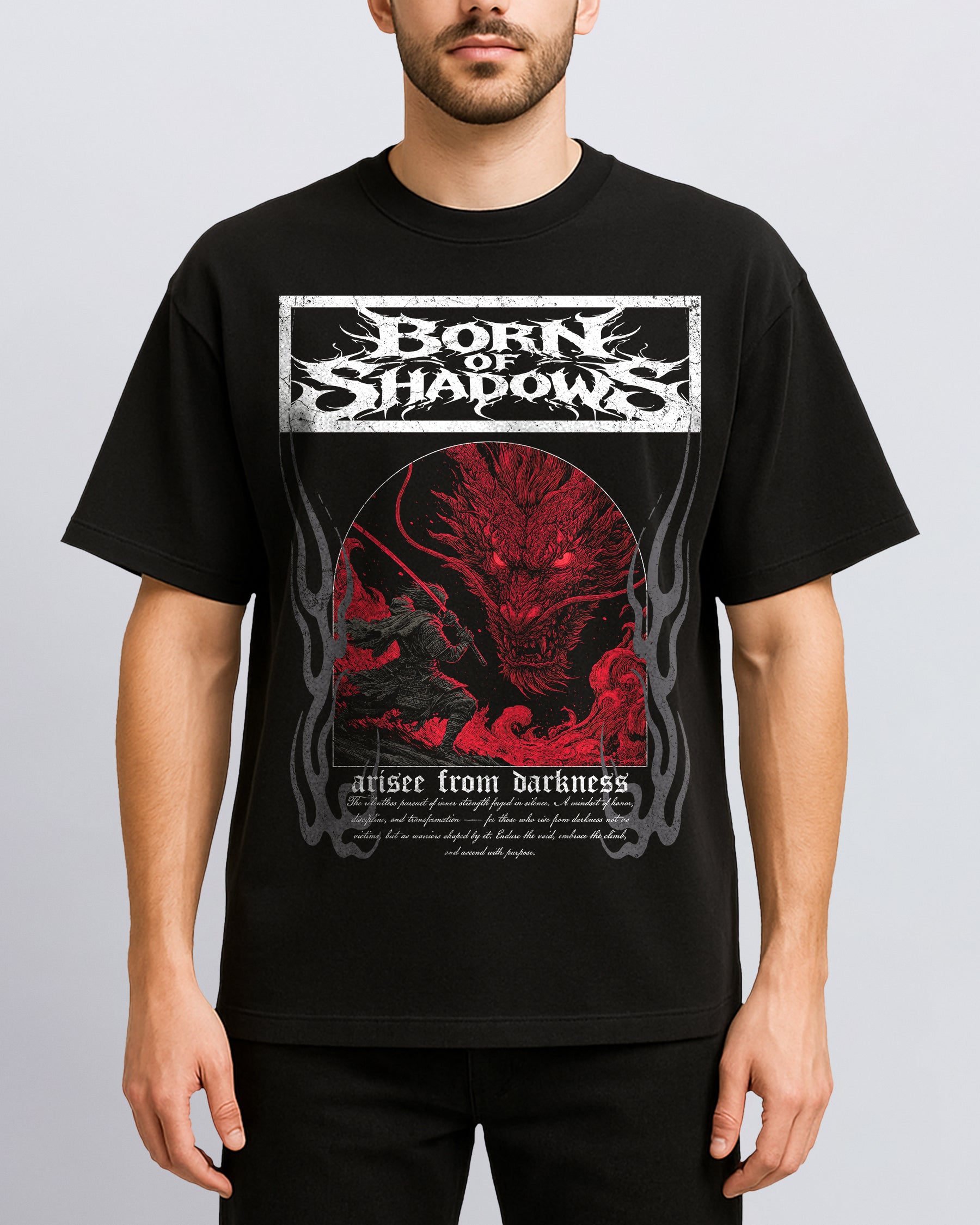 'Japanese: Crimson Ryū' Front T-Shirt