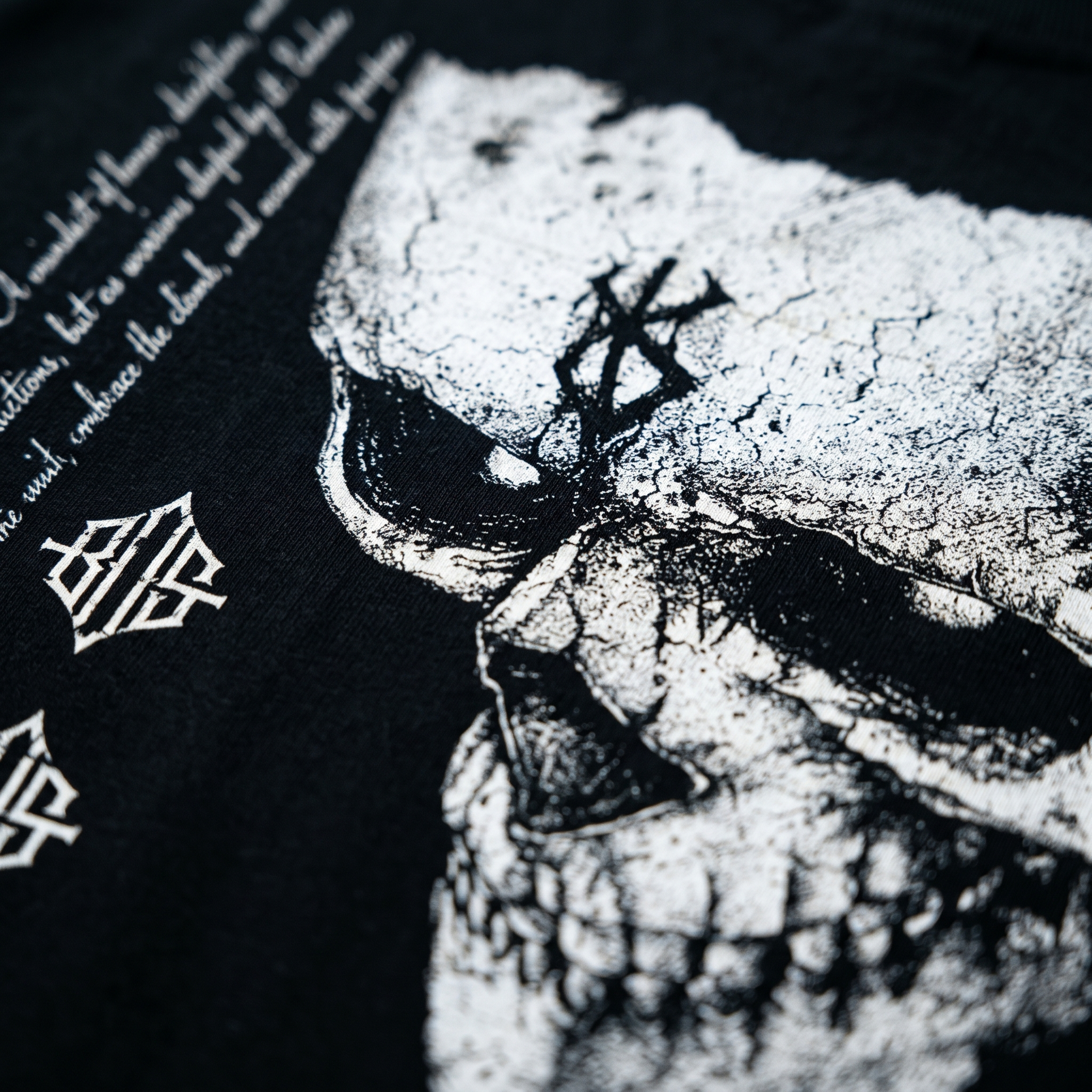 Berserk tee print close-up