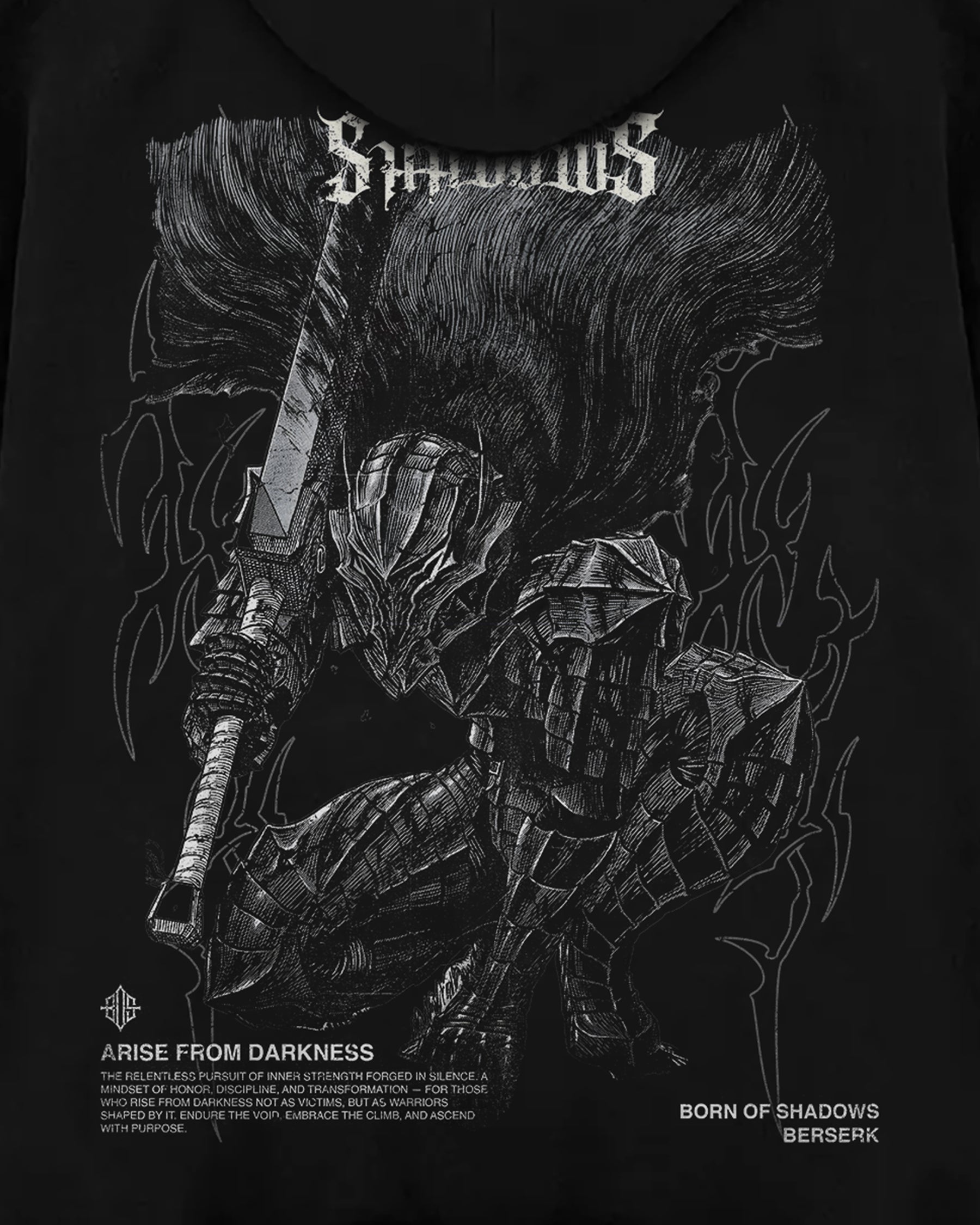 Berserk 'The Black Swordsman' Oversized Hoodie