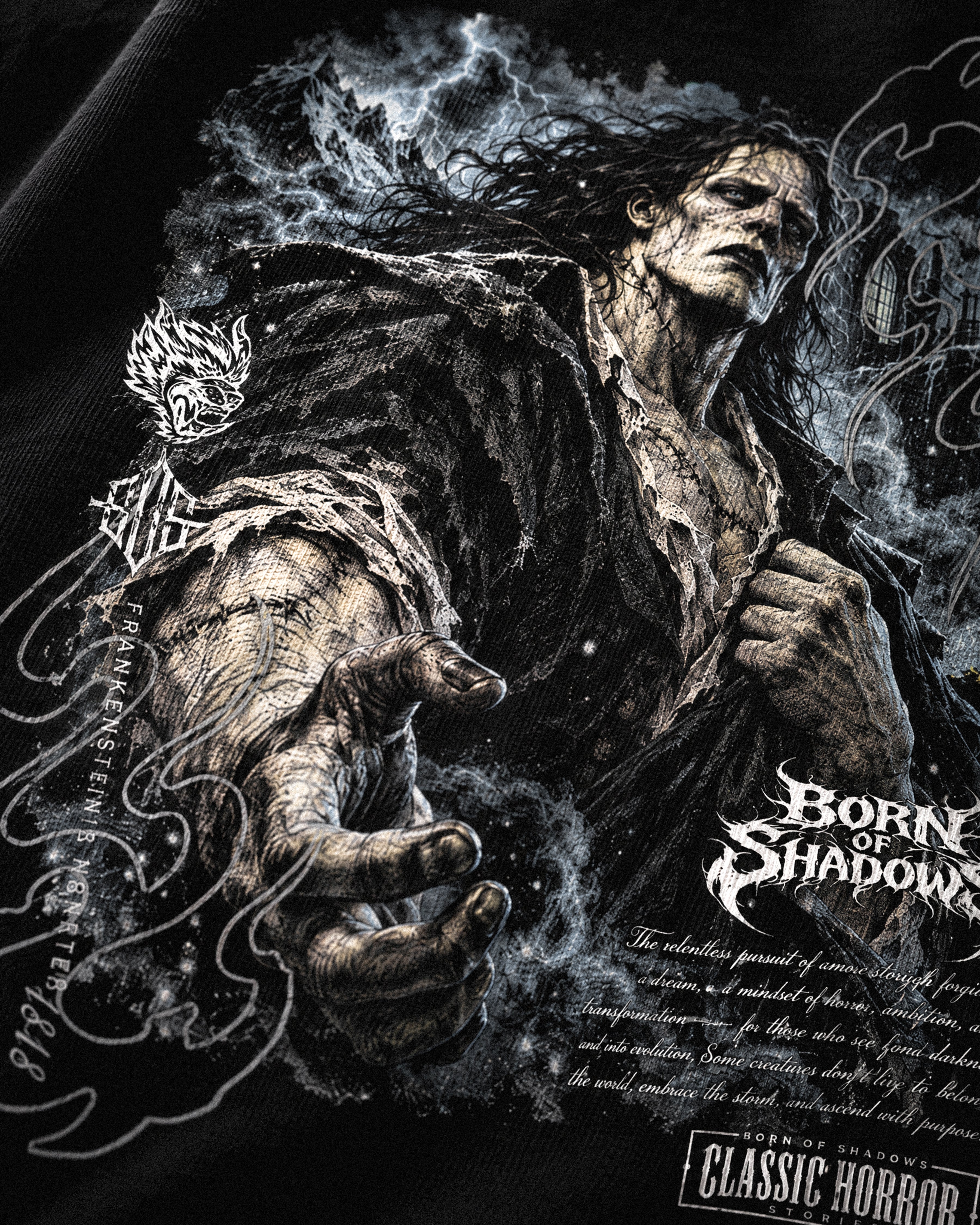 'Halloween: Frankenstein’s Monster 1818' Front T-Shirt