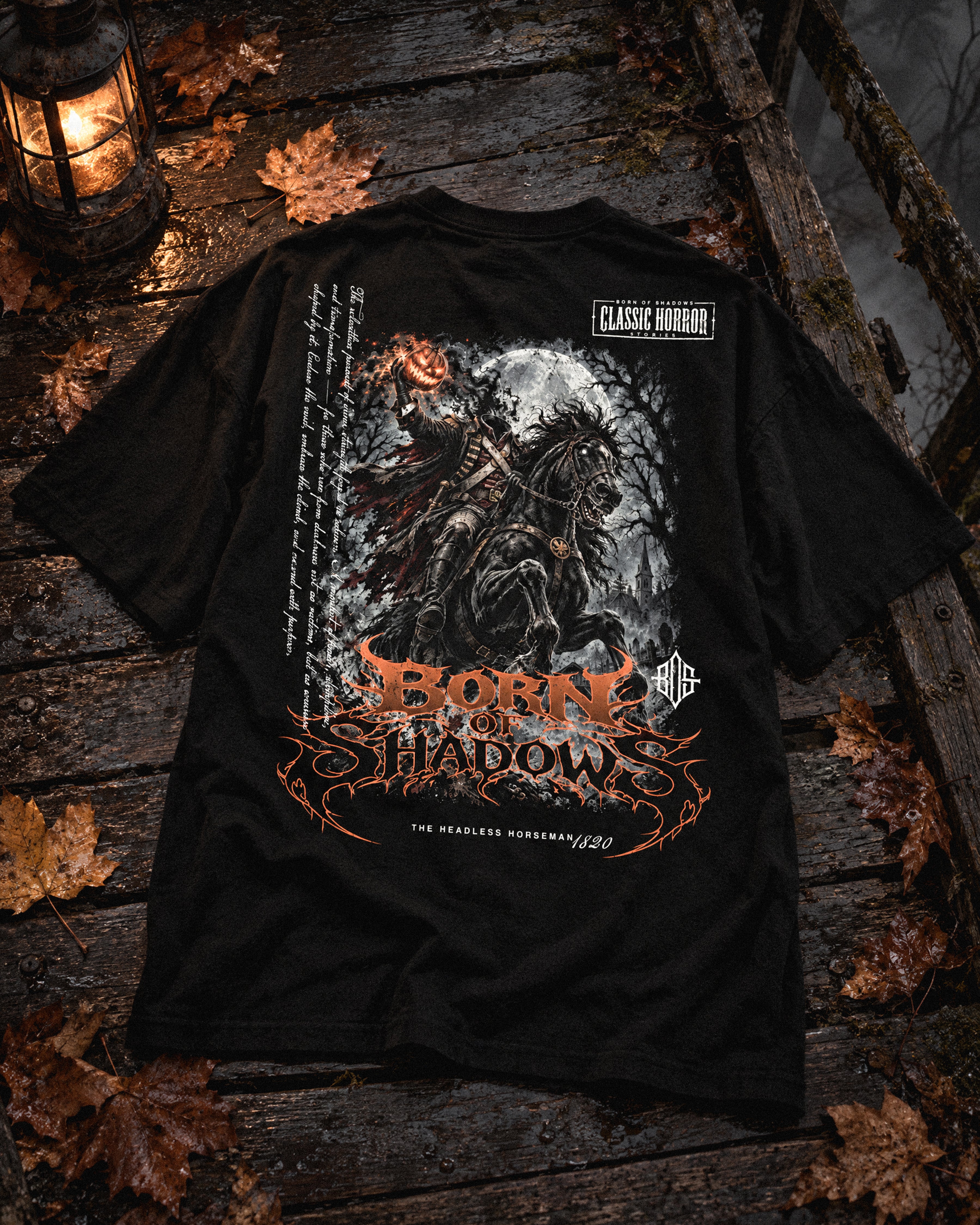 'Halloween: The Headless Horseman 1820' Back T-Shirt