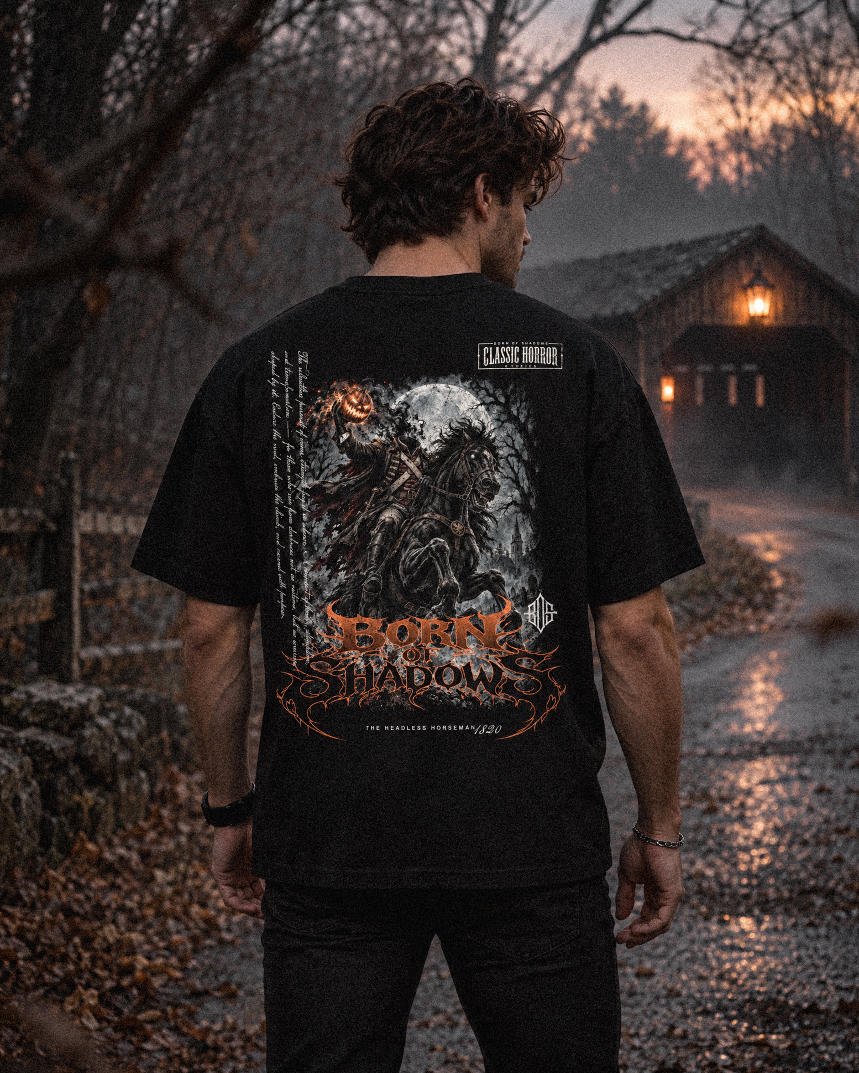 'Halloween: The Headless Horseman 1820' Back T-Shirt
