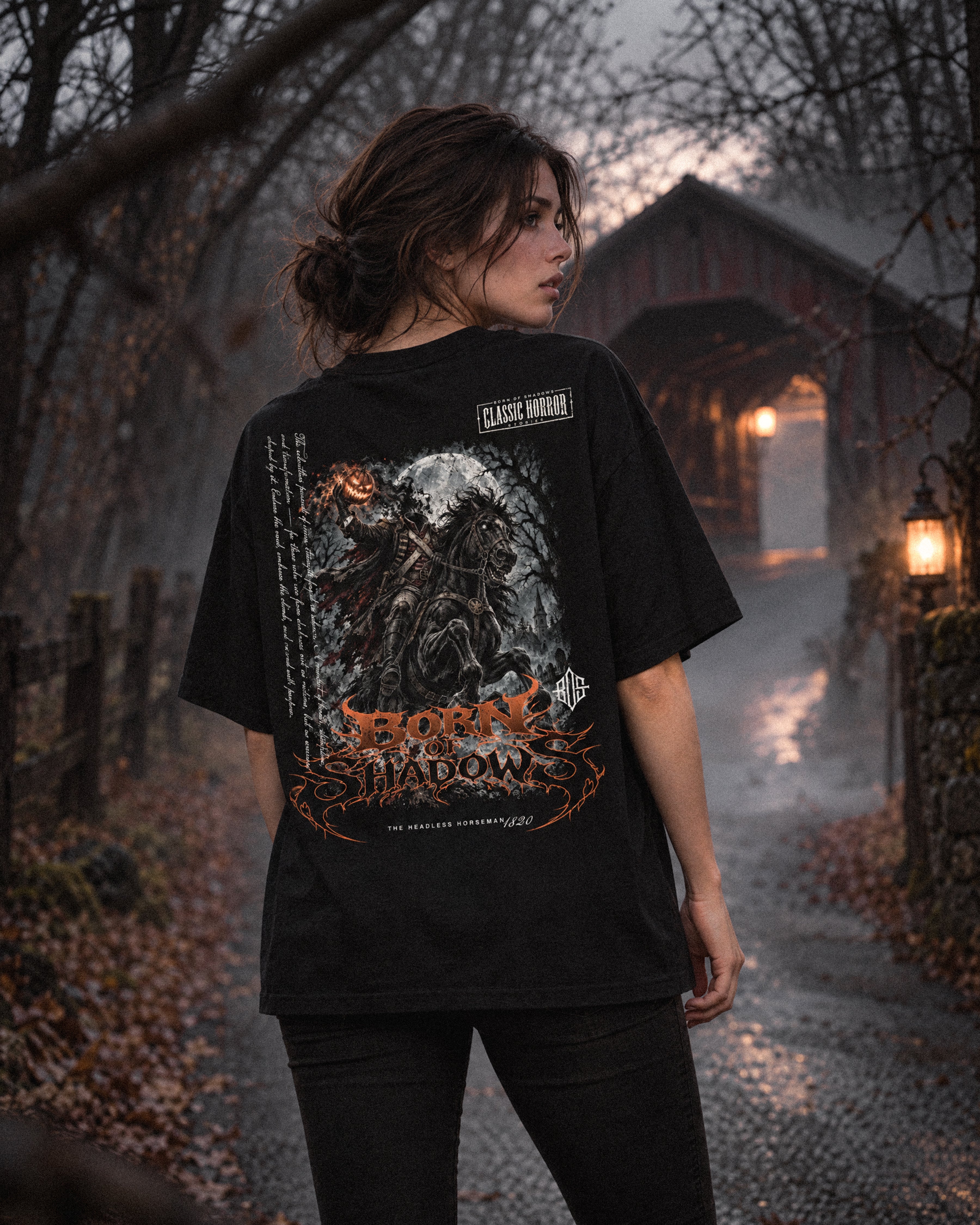 'Halloween: The Headless Horseman 1820' Back T-Shirt