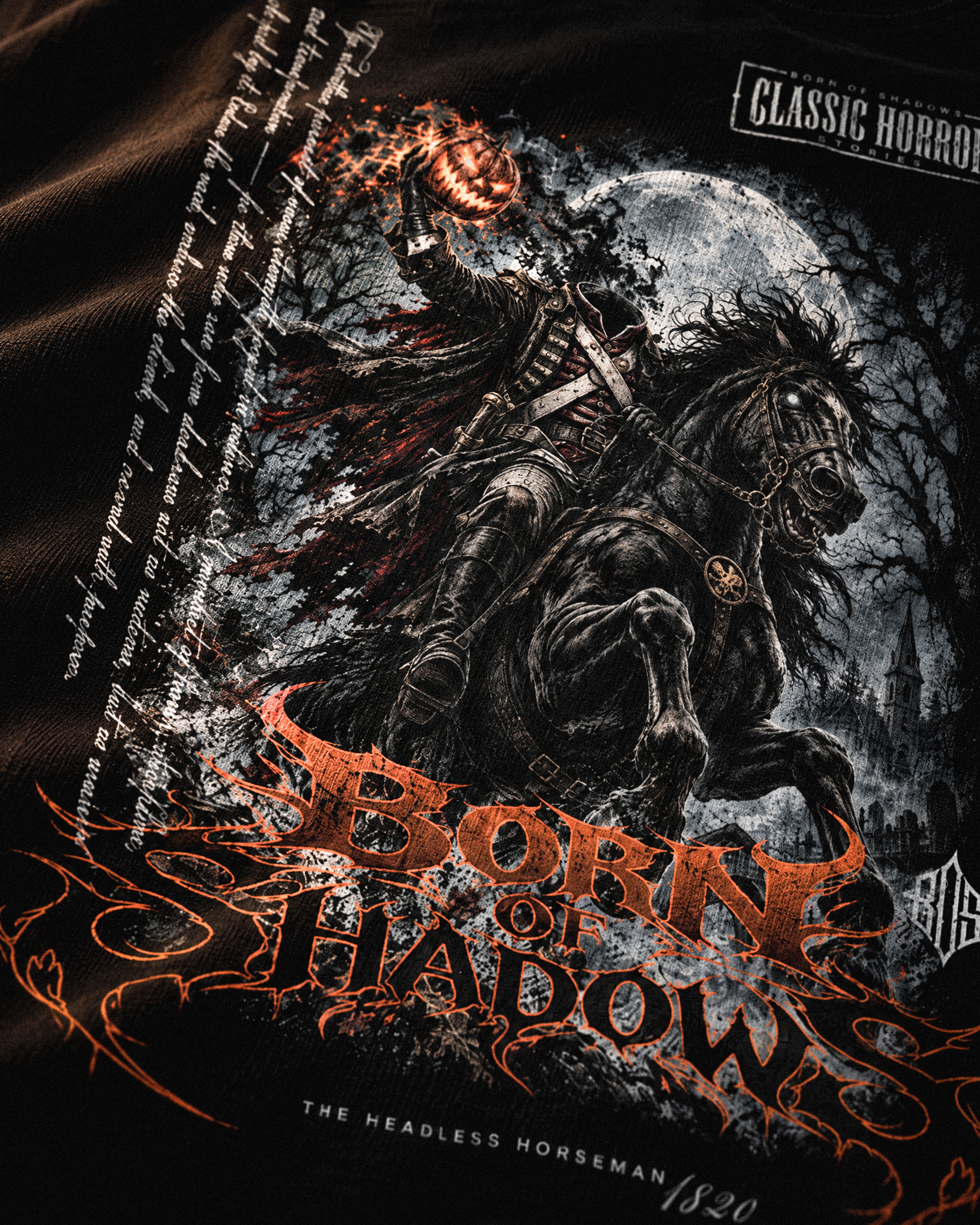 'Halloween: The Headless Horseman 1820' Back T-Shirt