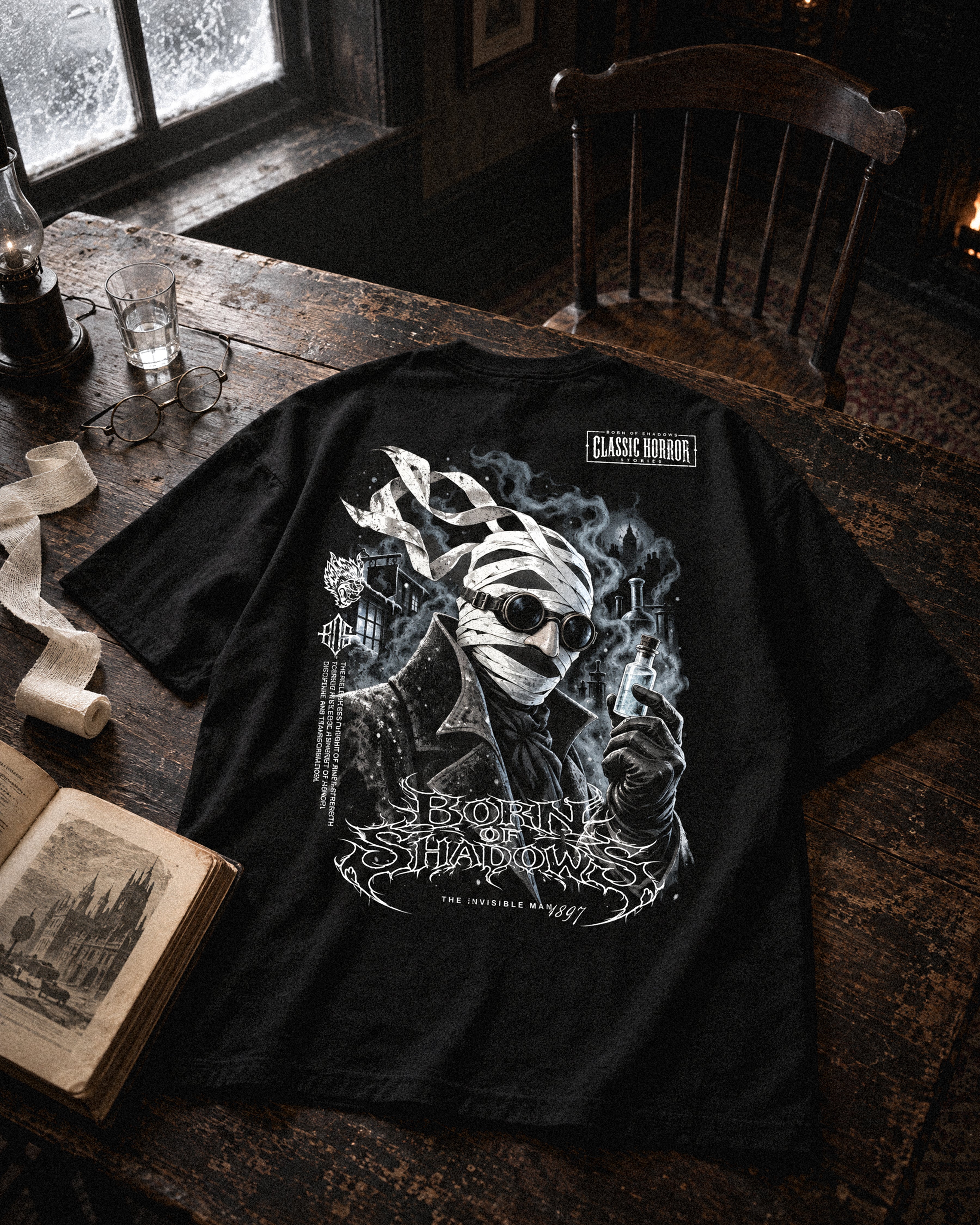 'Halloween: The Invisible Man 1897' Back T-Shirt