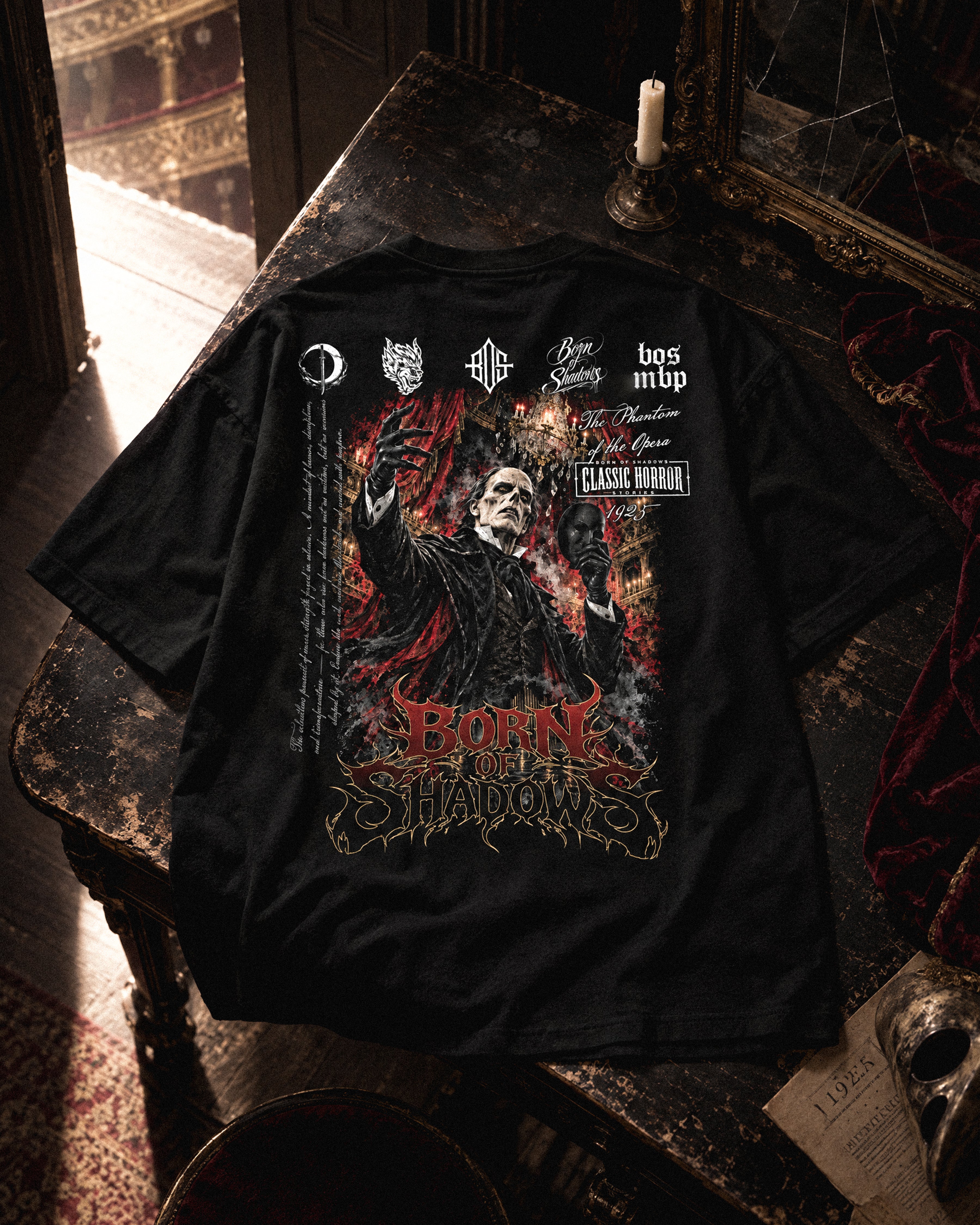 'Halloween: The Phantom of the Opera 1925' Back T-Shirt