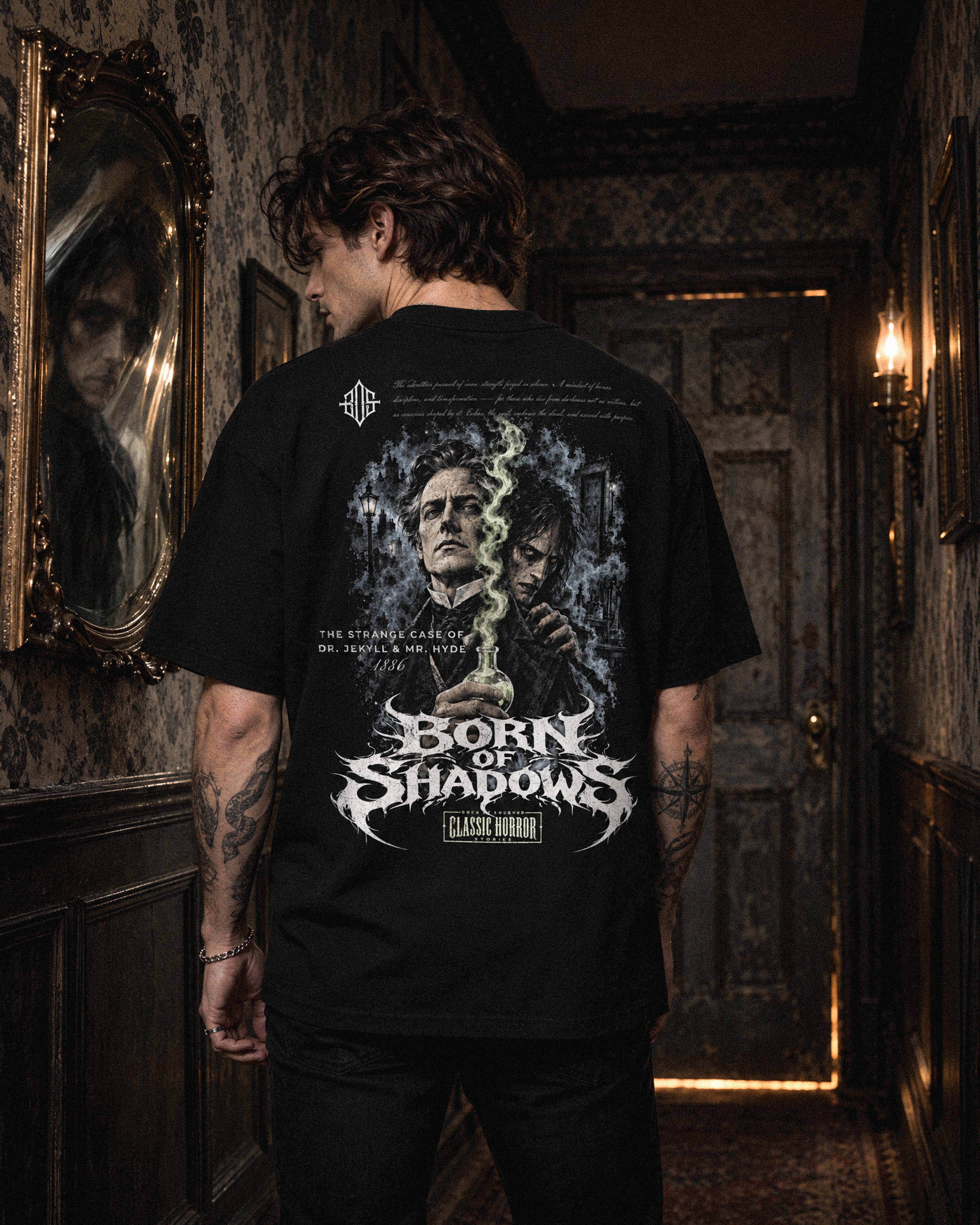 'Halloween: The strange case of Dr. Jekyll and Mr. Hyde 1886' Back T-Shirt