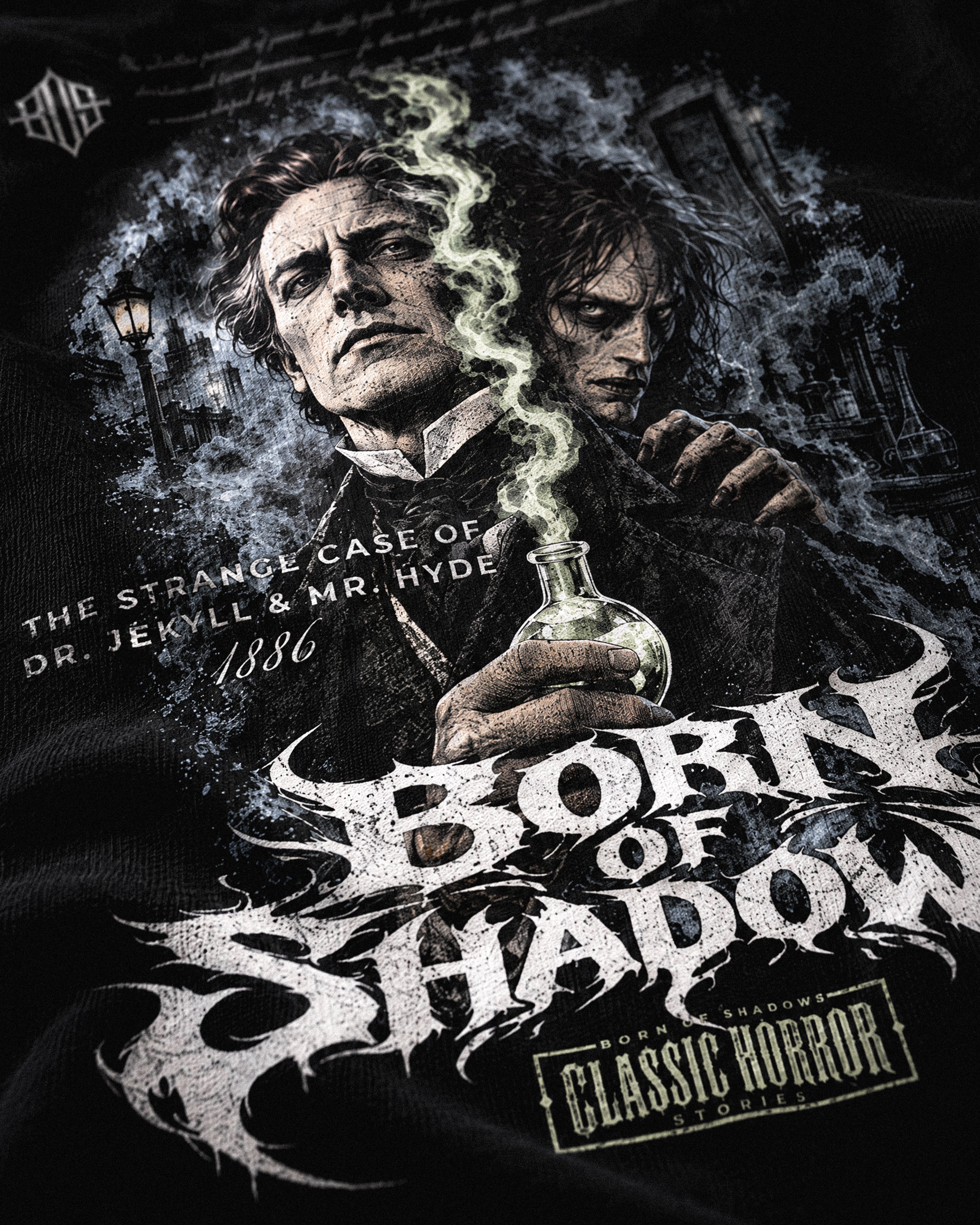 'Halloween: The strange case of Dr. Jekyll and Mr. Hyde 1886' Back T-Shirt