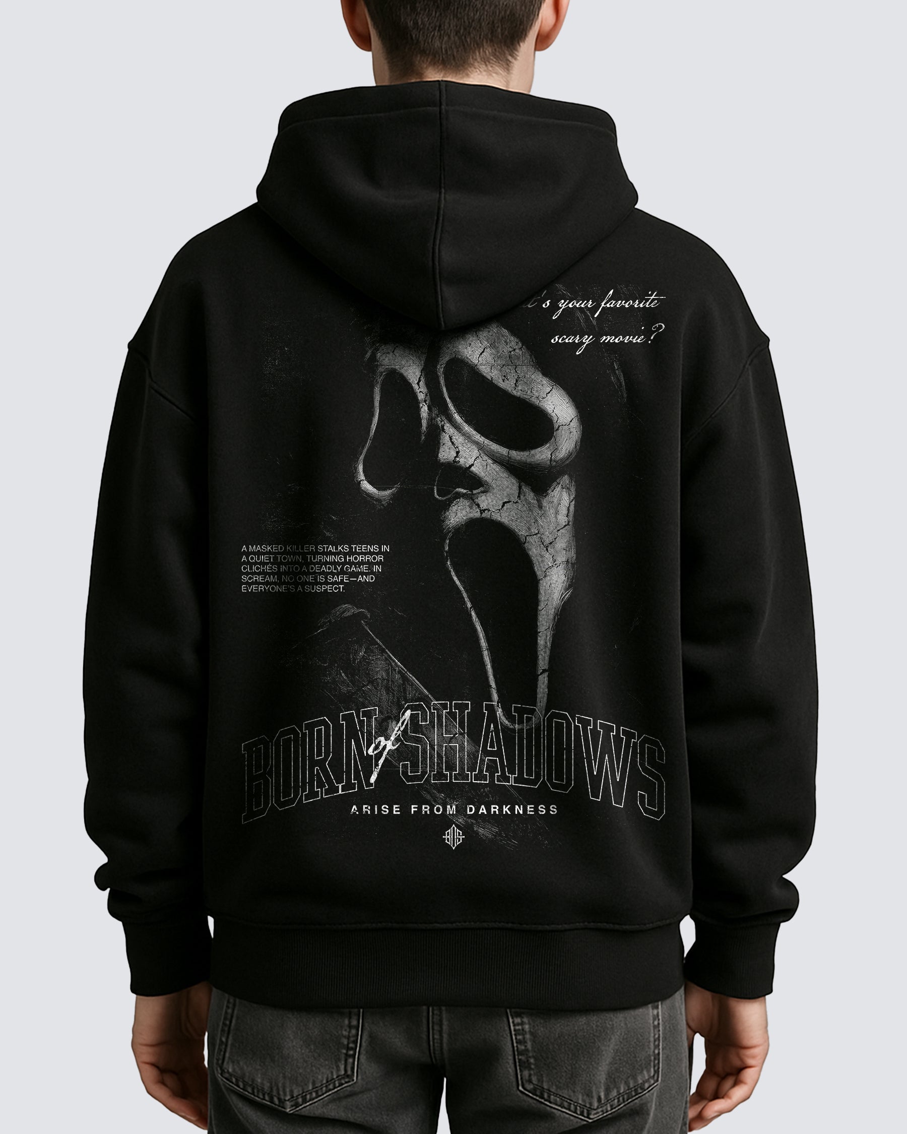 Halloween 'Scream' Oversized Hoodie