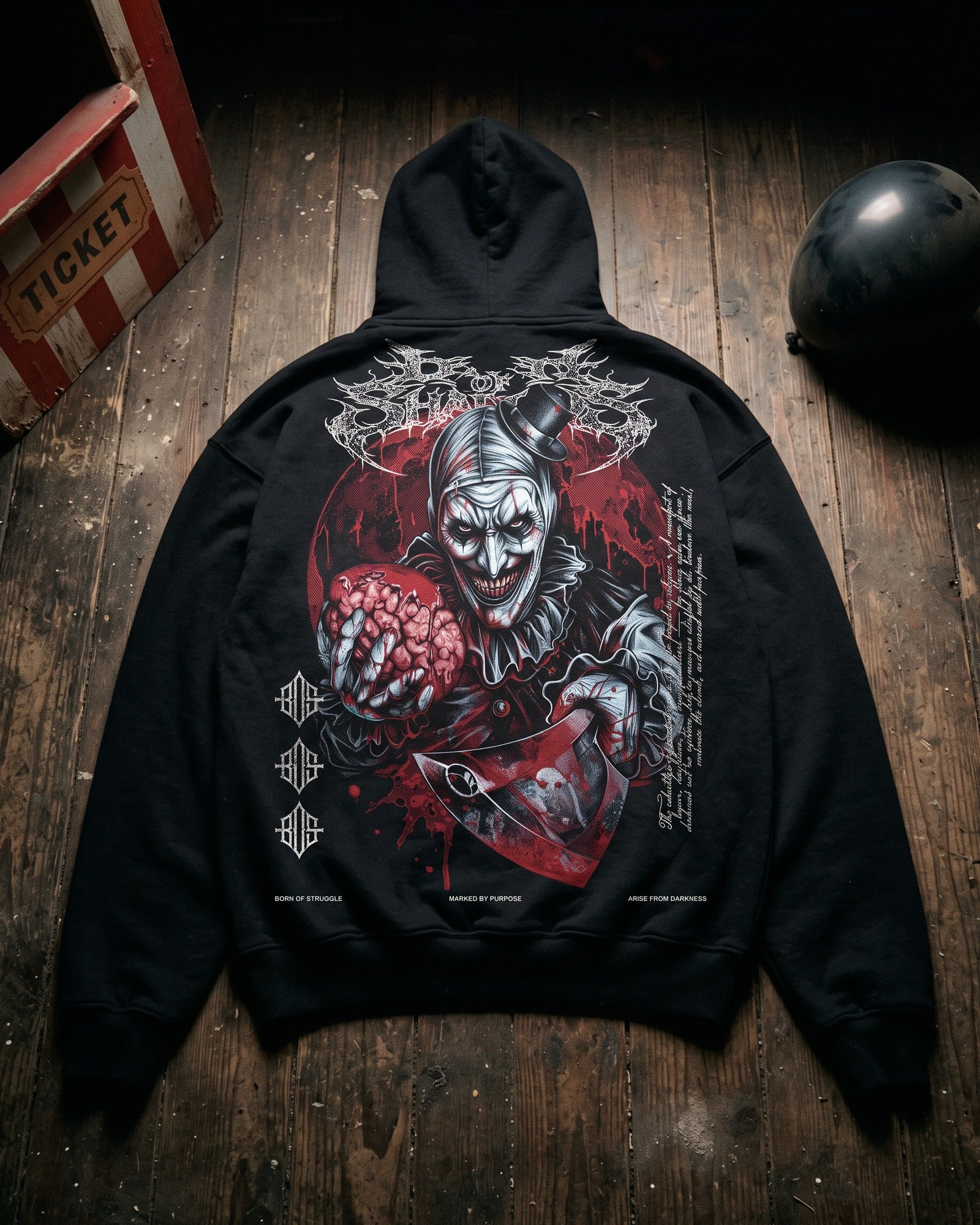 [Limited Edition] 'Halloween: The Miles County Clown' Oversized Hoodie