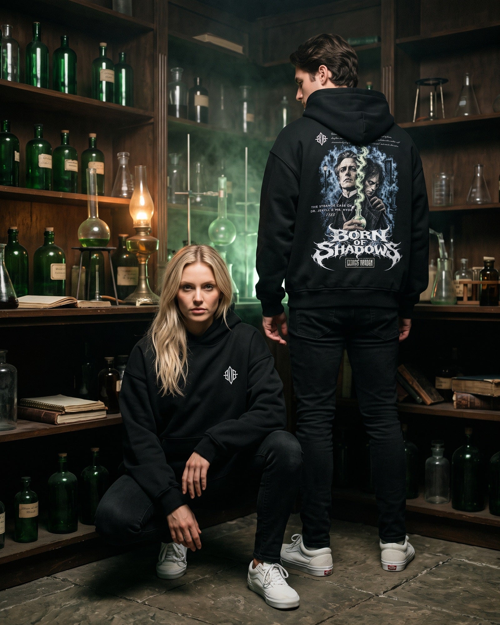 'Halloween: The strange case of Dr. Jekyll and Mr. Hyde 1886' Oversized Hoodie