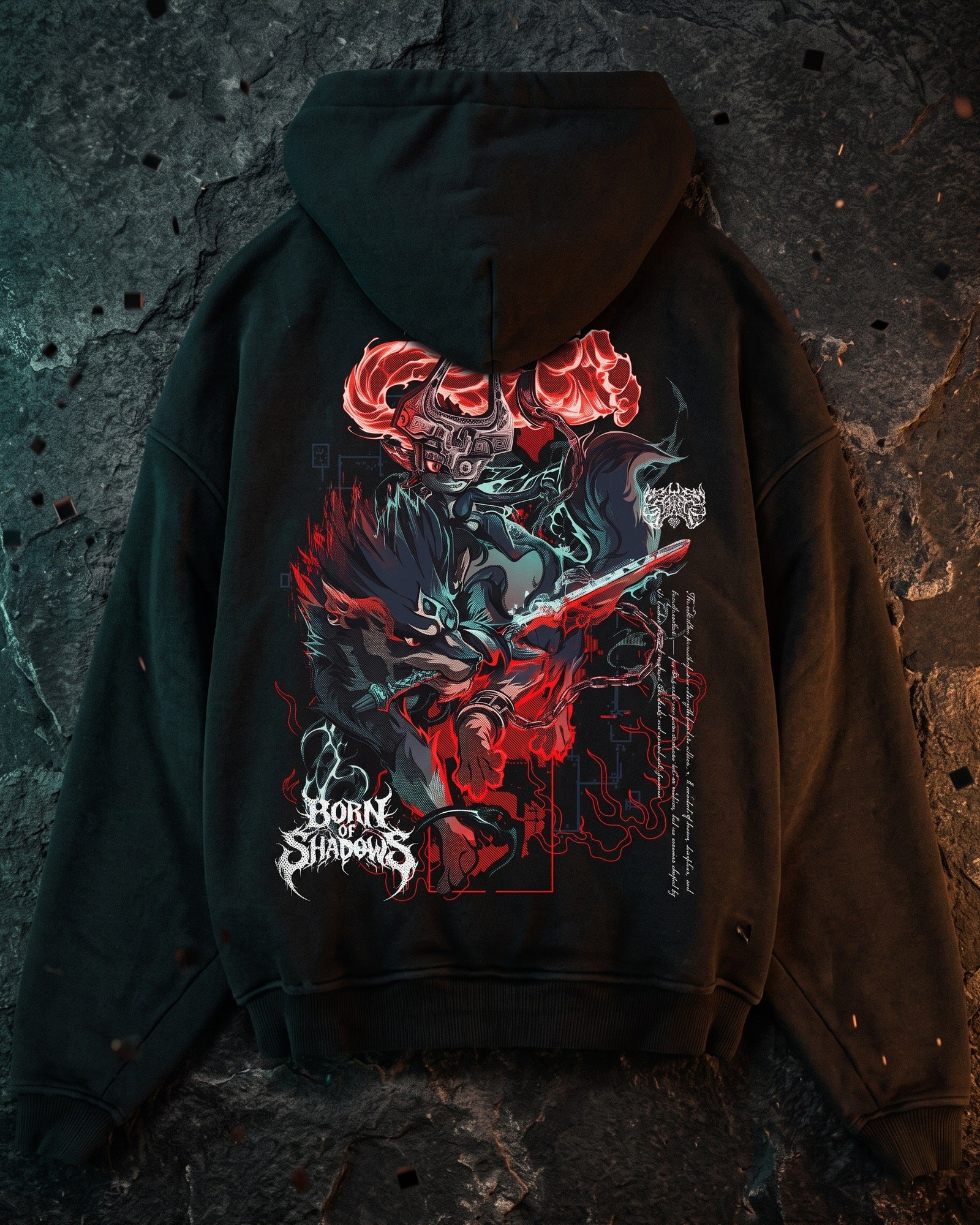 [Limited Edition] 'Hyrule: Midna & Wolf Link' Oversized Hoodie
