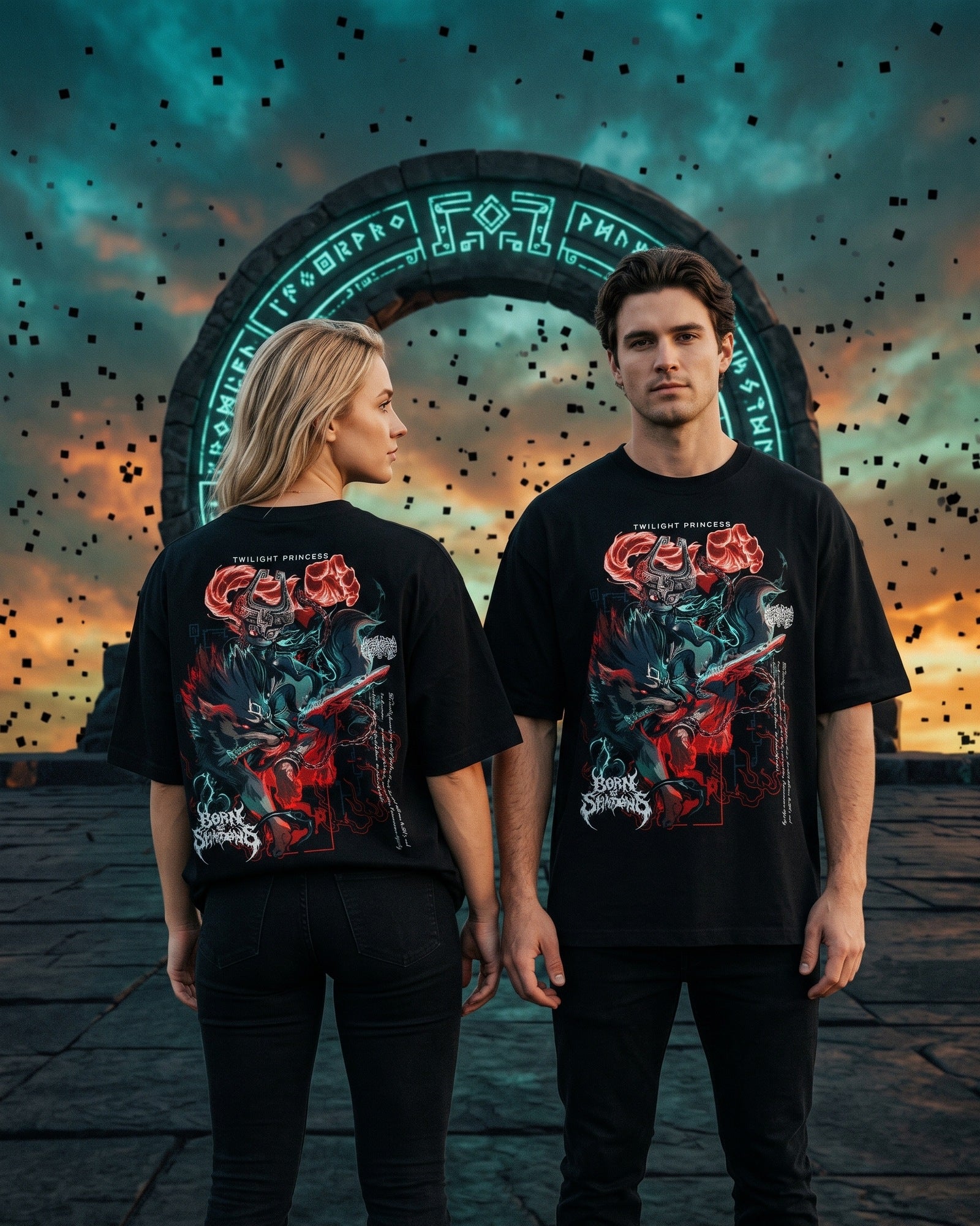 [Limited Edition] 'Hyrule: Midna & Wolf Link' T-Shirt
