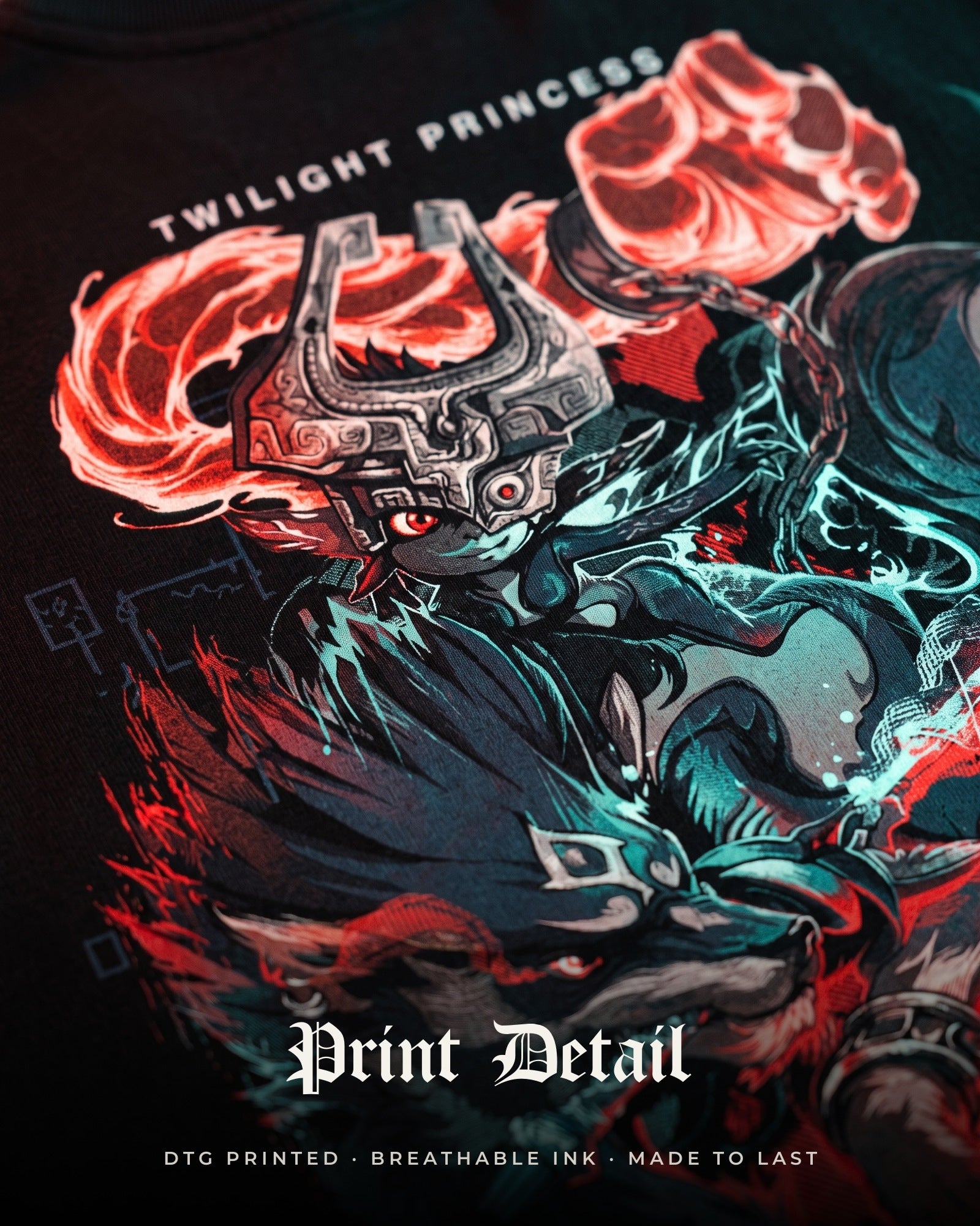 [Limited Edition] 'Hyrule: Midna & Wolf Link' Oversized Hoodie