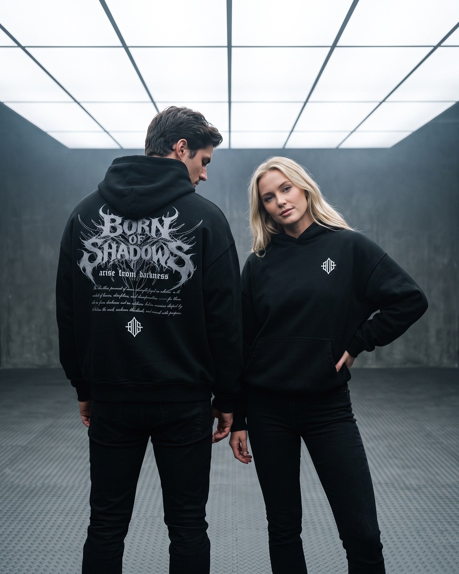 'Ascend Through Darkness' Oversized Hoodie