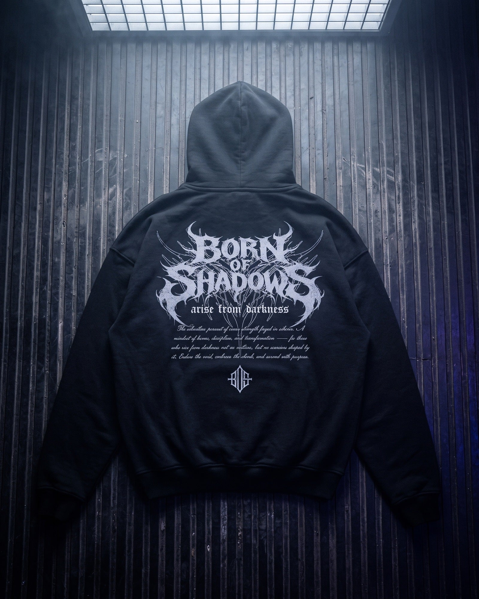 'Ascend Through Darkness' Oversized Hoodie