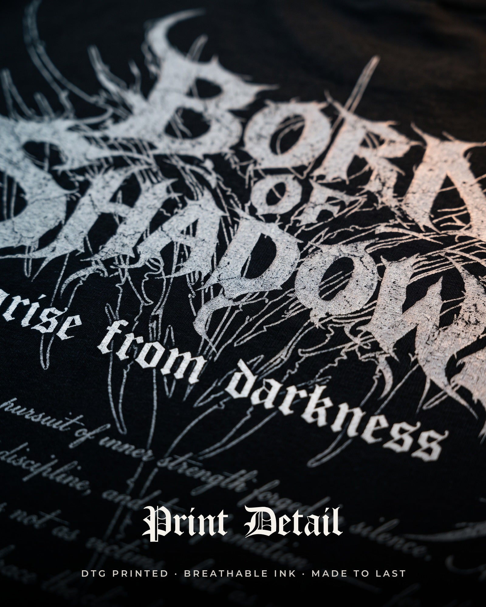 'Ascend Through Darkness' Oversized Hoodie