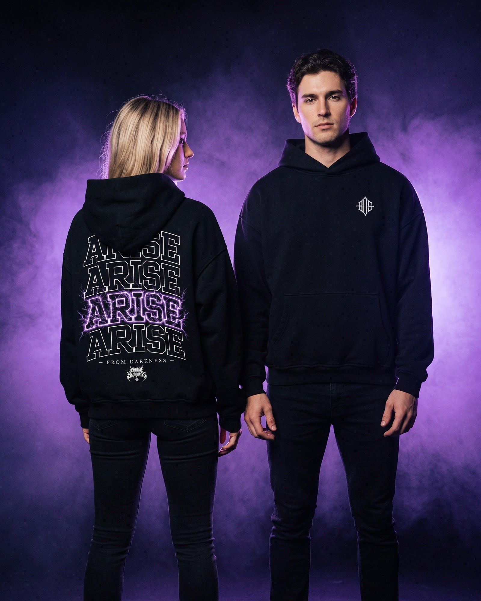 'Born of Thunders' Oversized Hoodie