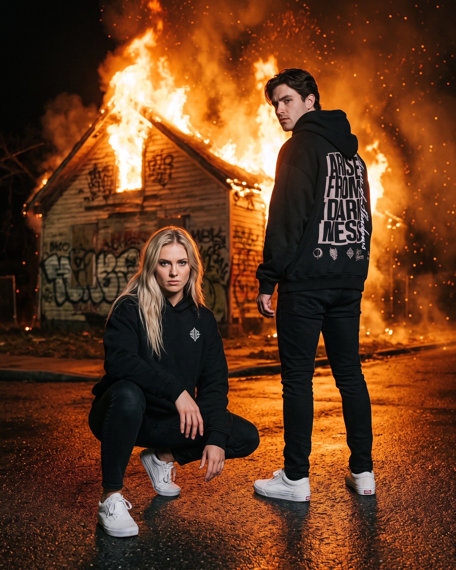 'Darkness Mode' Oversized Hoodie