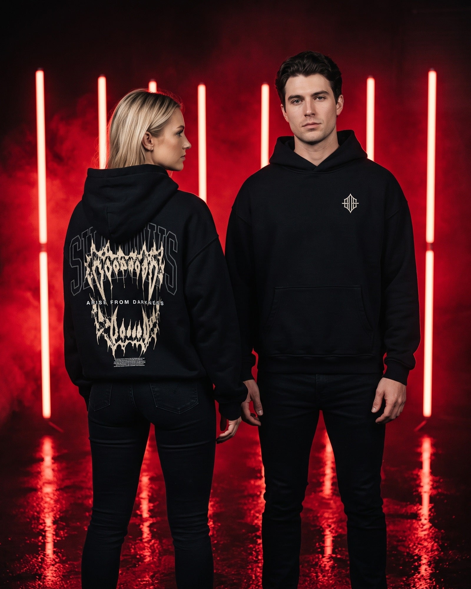 'Shadow Fangs' Oversized Hoodie