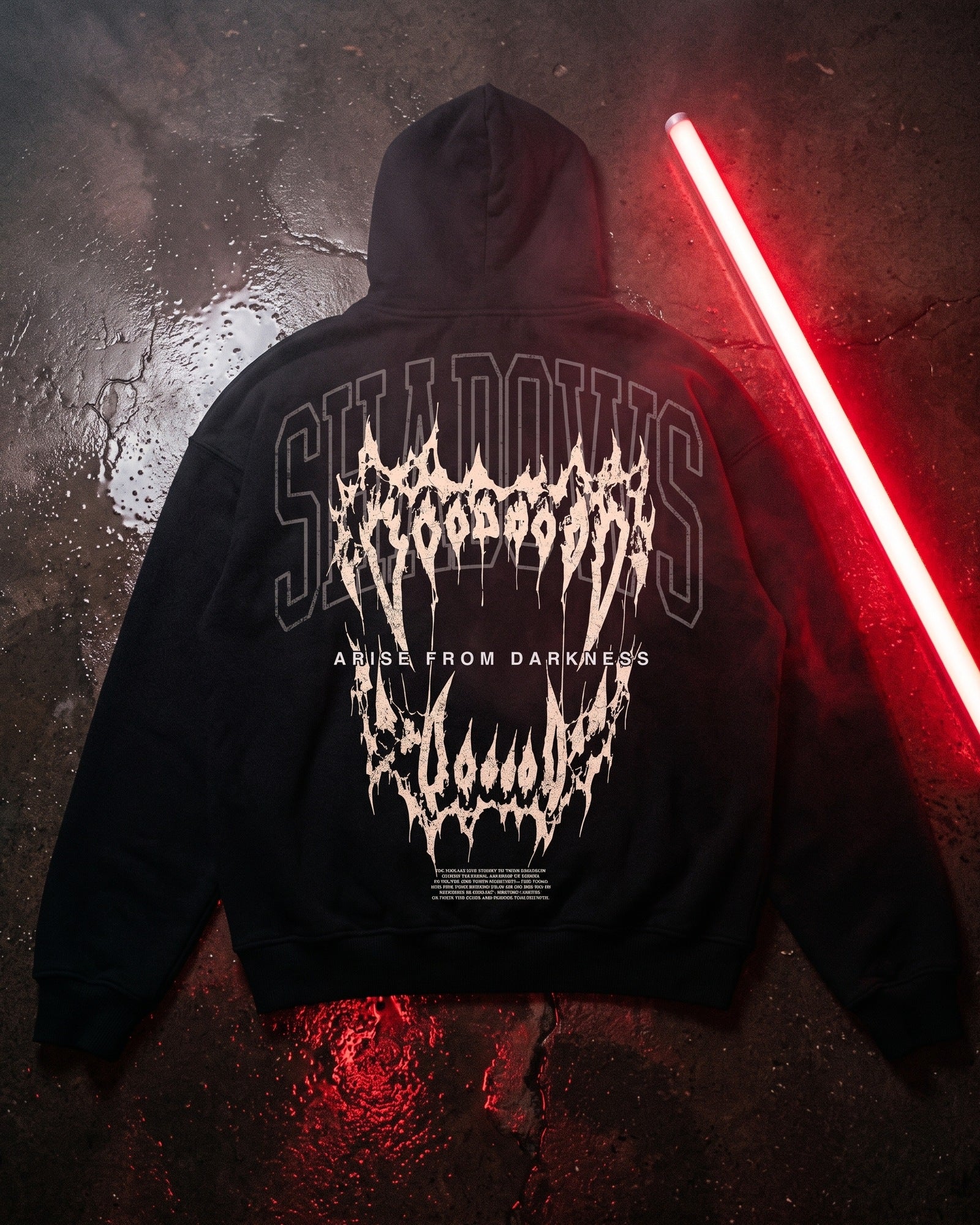 'Shadow Fangs' Oversized Hoodie