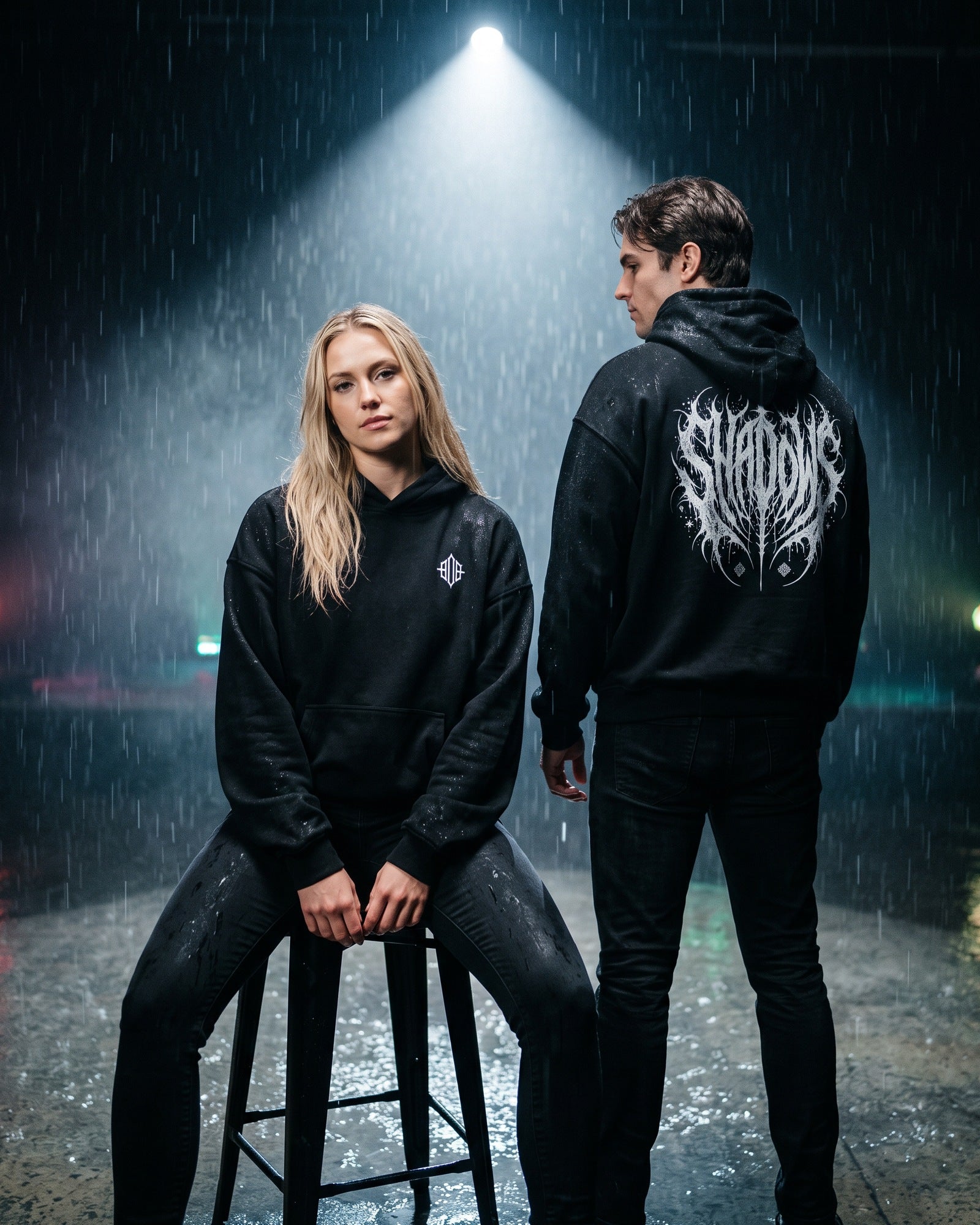 'Shadow Spine' Oversized Hoodie